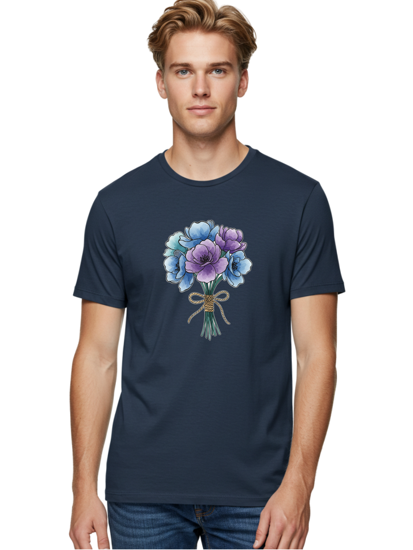 Flower-Bouquet Men'S Graphic Tee, 100% Cotton, Comfortable Casual Summer Wear, Machine Washable, Vintage Camera, Old Camera, Antique Camera, Black Camera, Classic Photography, Photography Equipment, Nostalgic Device, Film Camera, Camera Art Baf089