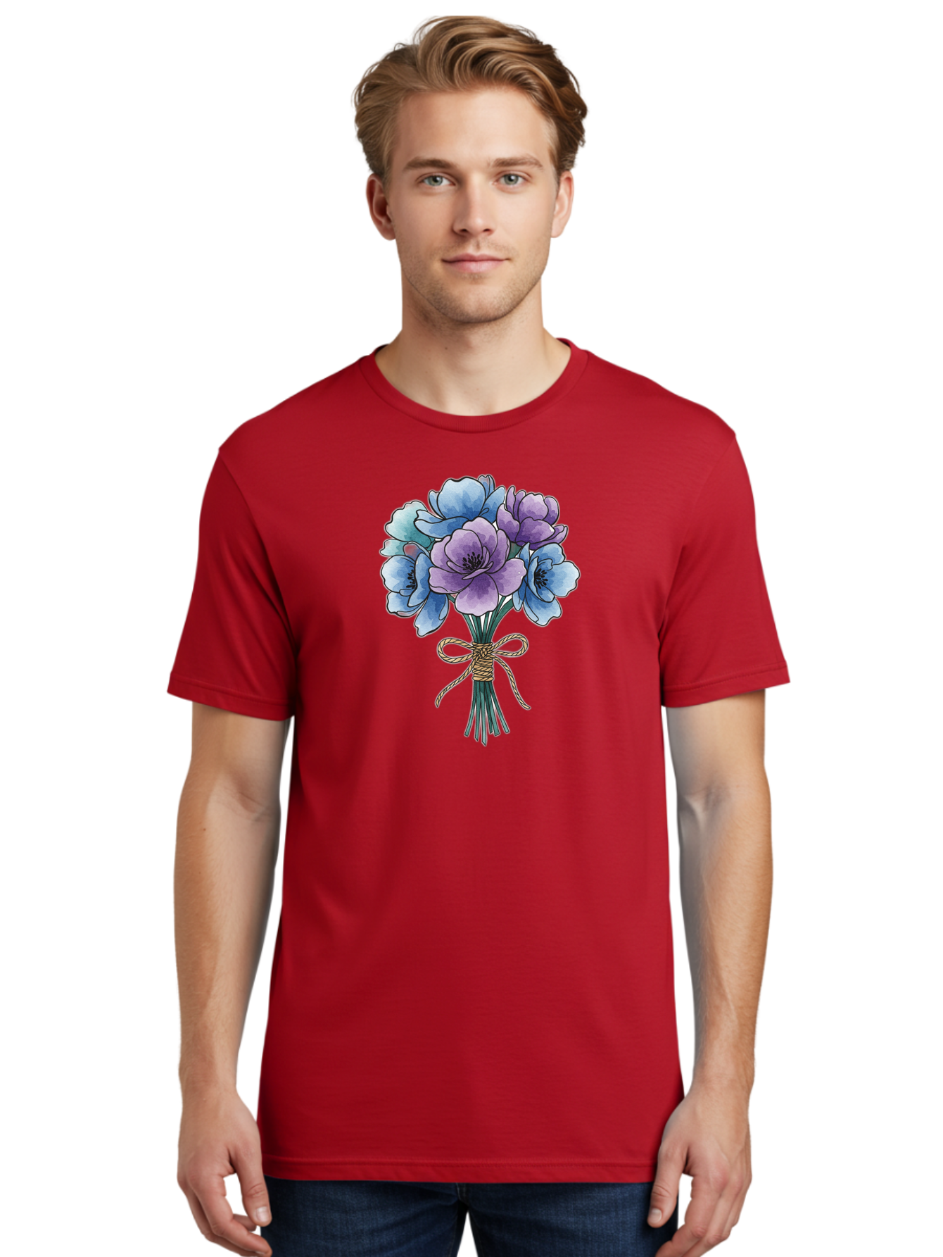 Flower-Bouquet Men'S Graphic Tee, 100% Cotton, Comfortable Casual Summer Wear, Machine Washable, Vintage Camera, Old Camera, Antique Camera, Black Camera, Classic Photography, Photography Equipment, Nostalgic Device, Film Camera, Camera Art Baf089