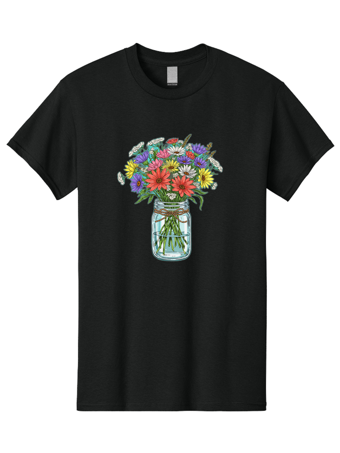 Flowers-In-Mason-Jar Men'S Graphic Tee, 100% Cotton, Comfortable Casual Summer Wear, Machine Washable, Vintage Camera, Old Camera, Antique Camera, Black Camera, Classic Photography, Photography Equipment, Nostalgic Device, Film Camera, Baf090