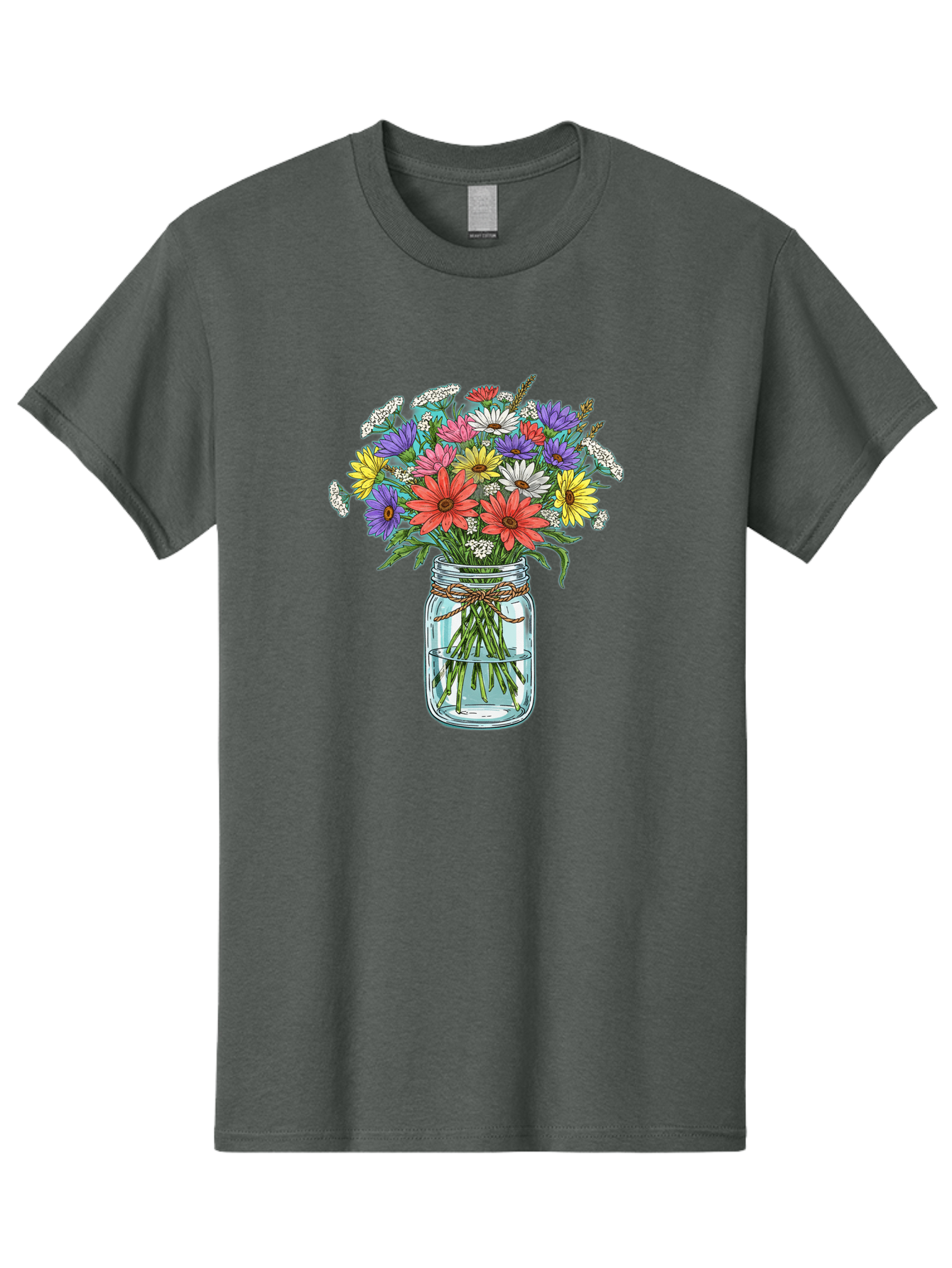 Flowers-In-Mason-Jar Men'S Graphic Tee, 100% Cotton, Comfortable Casual Summer Wear, Machine Washable, Vintage Camera, Old Camera, Antique Camera, Black Camera, Classic Photography, Photography Equipment, Nostalgic Device, Film Camera, Baf090