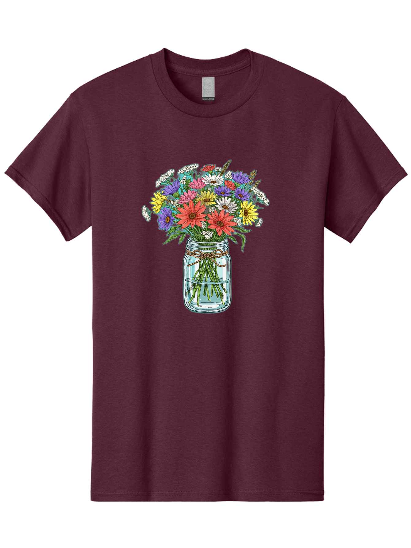 Flowers-In-Mason-Jar Men'S Graphic Tee, 100% Cotton, Comfortable Casual Summer Wear, Machine Washable, Vintage Camera, Old Camera, Antique Camera, Black Camera, Classic Photography, Photography Equipment, Nostalgic Device, Film Camera, Baf090