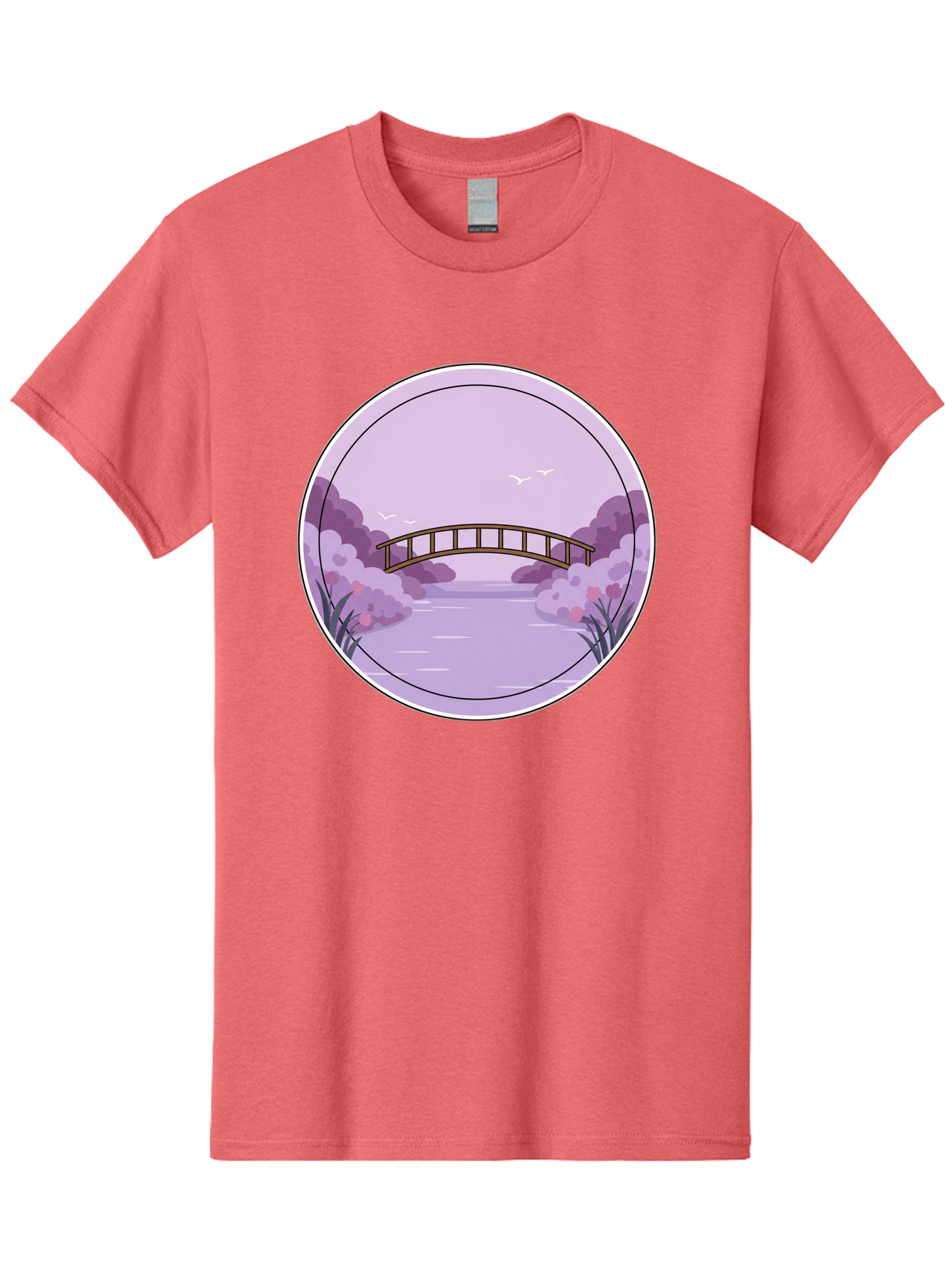 Footbridge-Over-Water Men'S Graphic Tee, 100% Cotton, Comfortable Casual Summer Wear, Machine Washable, Vintage Camera, Old Camera, Antique Camera, Black Camera, Classic Photography, Photography Equipment, Nostalgic Device, Film Camera, Baf094