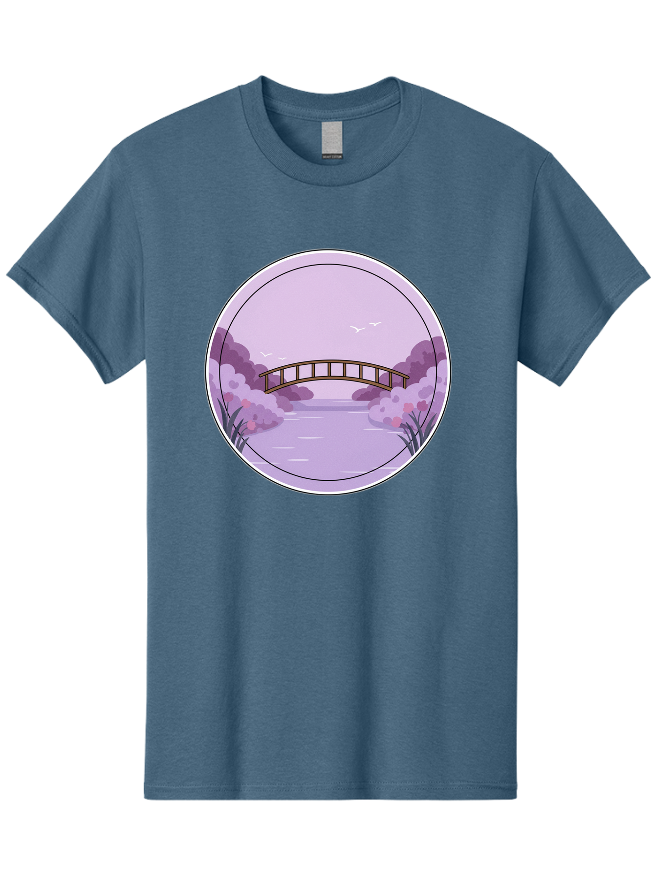 Footbridge-Over-Water Men'S Graphic Tee, 100% Cotton, Comfortable Casual Summer Wear, Machine Washable, Vintage Camera, Old Camera, Antique Camera, Black Camera, Classic Photography, Photography Equipment, Nostalgic Device, Film Camera, Baf094