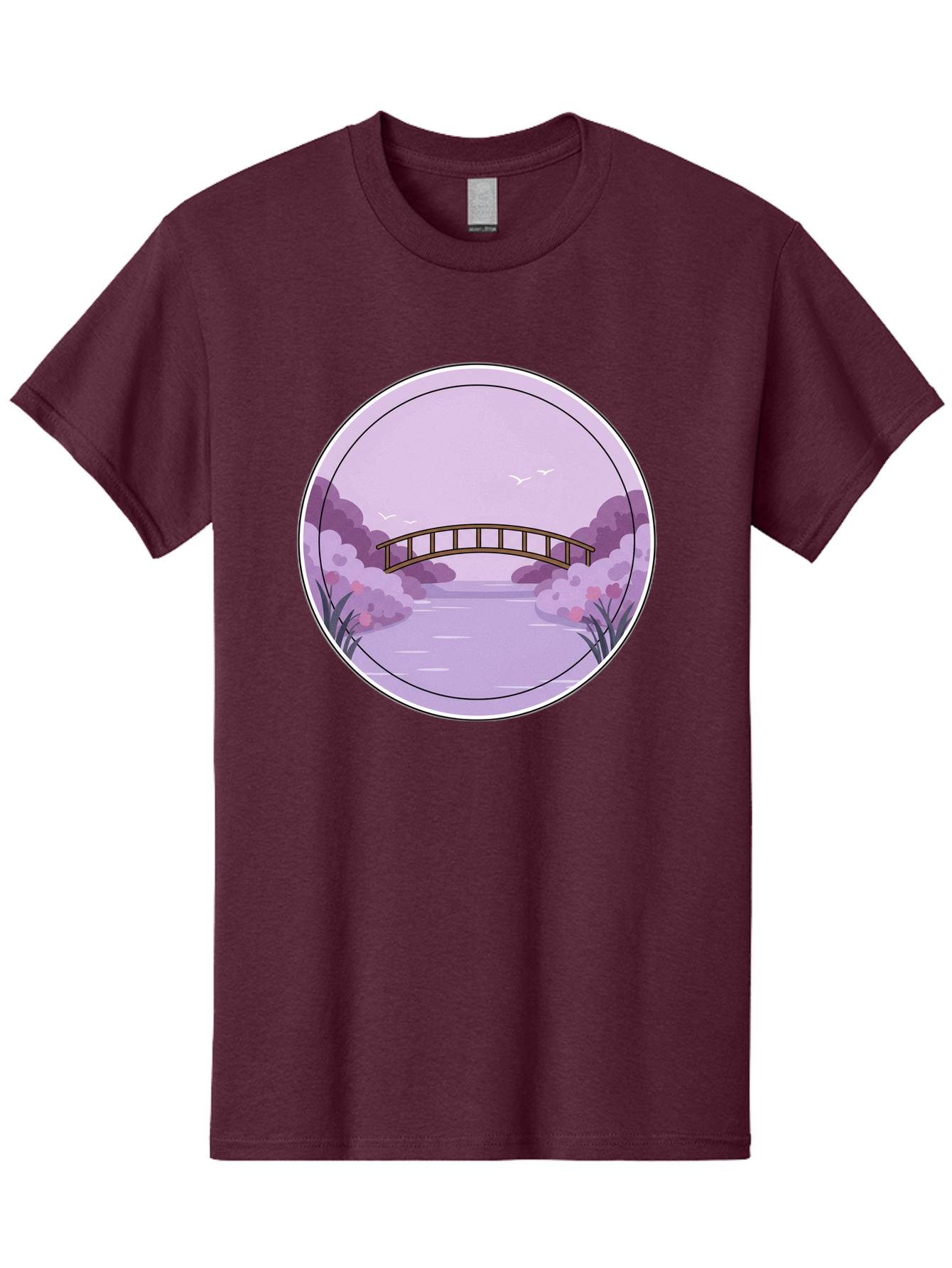 Footbridge-Over-Water Men'S Graphic Tee, 100% Cotton, Comfortable Casual Summer Wear, Machine Washable, Vintage Camera, Old Camera, Antique Camera, Black Camera, Classic Photography, Photography Equipment, Nostalgic Device, Film Camera, Baf094