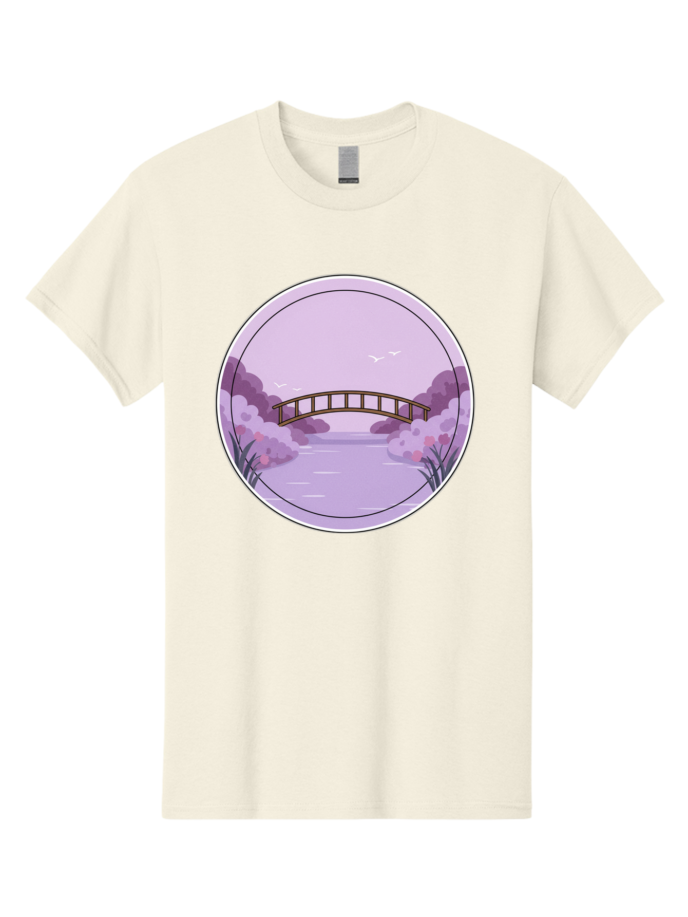 Footbridge-Over-Water Men'S Graphic Tee, 100% Cotton, Comfortable Casual Summer Wear, Machine Washable, Vintage Camera, Old Camera, Antique Camera, Black Camera, Classic Photography, Photography Equipment, Nostalgic Device, Film Camera, Baf094