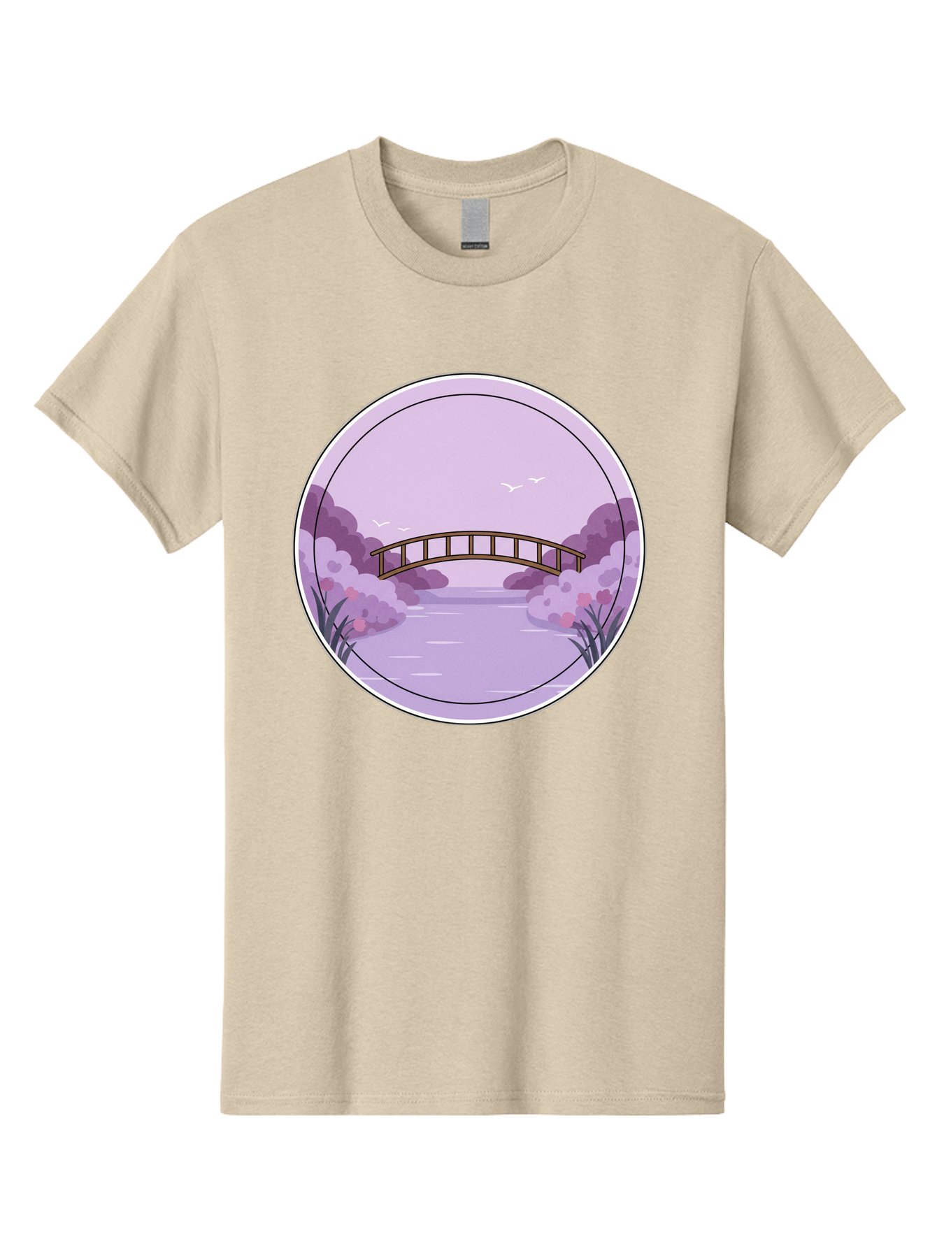 Footbridge-Over-Water Men'S Graphic Tee, 100% Cotton, Comfortable Casual Summer Wear, Machine Washable, Vintage Camera, Old Camera, Antique Camera, Black Camera, Classic Photography, Photography Equipment, Nostalgic Device, Film Camera, Baf094
