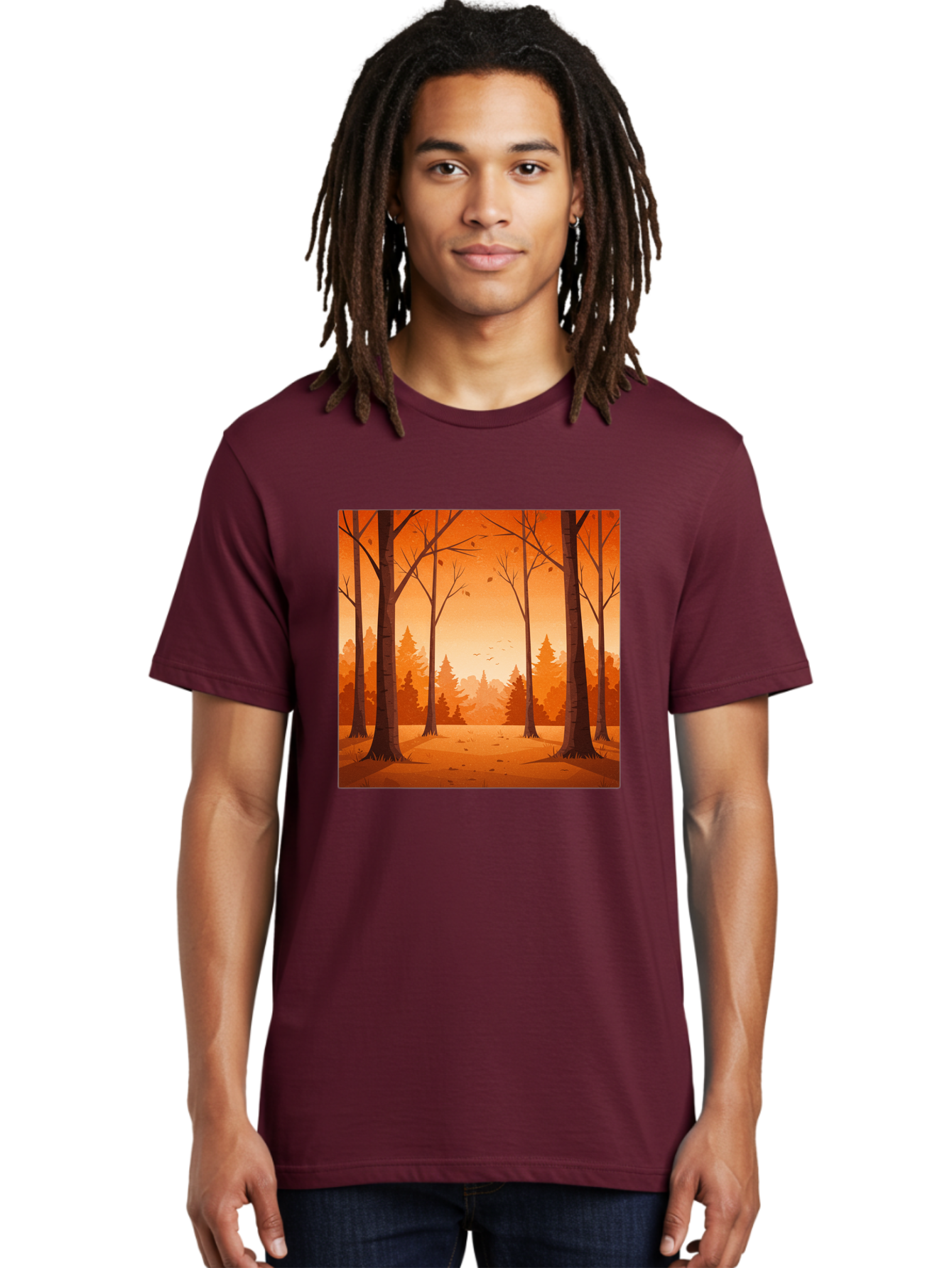 Forest-Landscape Men'S Graphic Tee, 100% Cotton, Comfortable Casual Summer Wear, Machine Washable, Vintage Camera, Old Camera, Antique Camera, Black Camera, Classic Photography, Photography Equipment, Nostalgic Device, Film Camera, Camera Art Baf098
