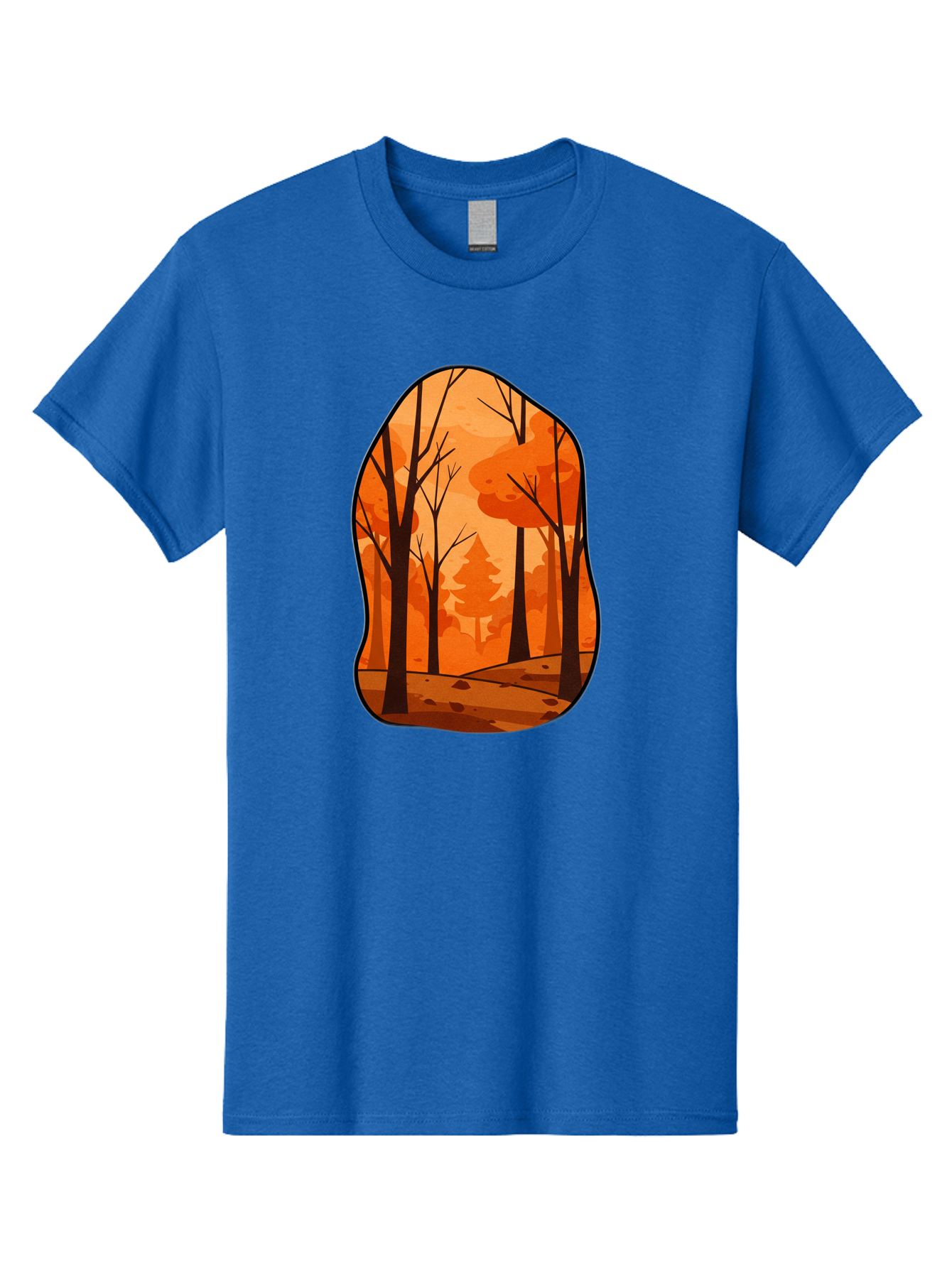 Forest-Scene-1 Men'S Graphic Tee, 100% Cotton, Comfortable Casual Summer Wear, Machine Washable, Vintage Camera, Old Camera, Antique Camera, Black Camera, Classic Photography, Photography Equipment, Nostalgic Device, Film Camera, Camera Art Baf099