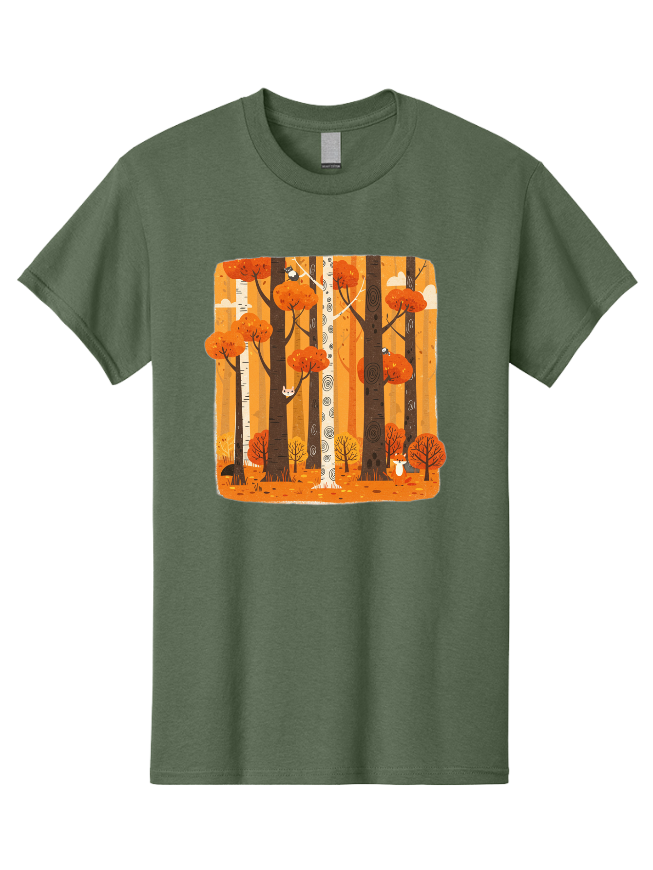 Forest-Scene Men'S Graphic Tee, 100% Cotton, Comfortable Casual Summer Wear, Machine Washable, Vintage Camera, Old Camera, Antique Camera, Black Camera, Classic Photography, Photography Equipment, Nostalgic Device, Film Camera, Camera Art Baf100