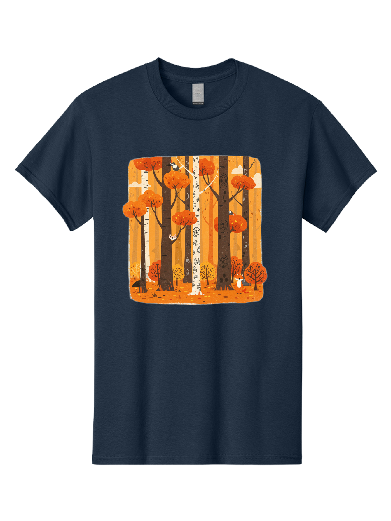 Forest-Scene Men'S Graphic Tee, 100% Cotton, Comfortable Casual Summer Wear, Machine Washable, Vintage Camera, Old Camera, Antique Camera, Black Camera, Classic Photography, Photography Equipment, Nostalgic Device, Film Camera, Camera Art Baf100