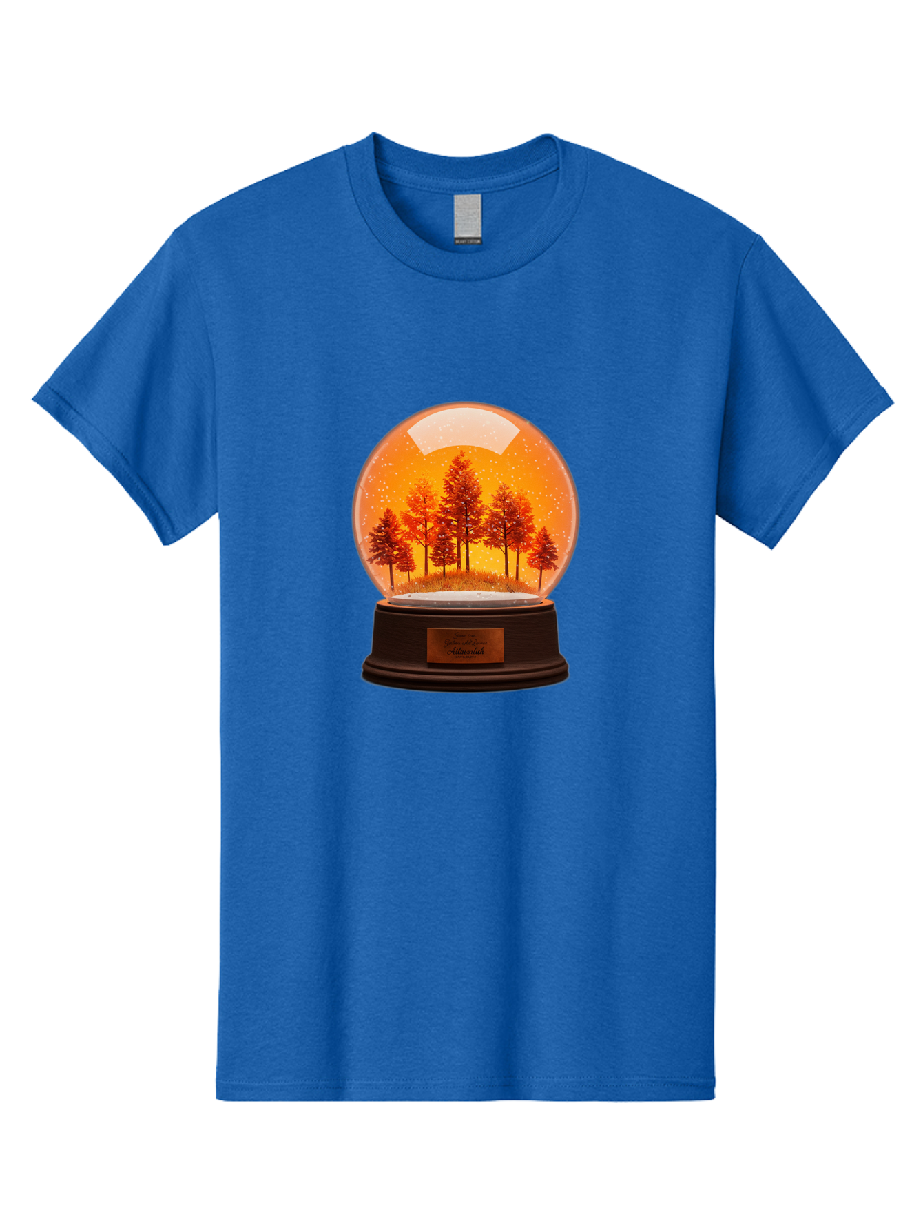 Forest-Snow-Globe Men'S Graphic Tee, 100% Cotton, Comfortable Casual Summer Wear, Machine Washable, Vintage Camera, Old Camera, Antique Camera, Black Camera, Classic Photography, Photography Equipment, Nostalgic Device, Film Camera, Camera Art Baf101