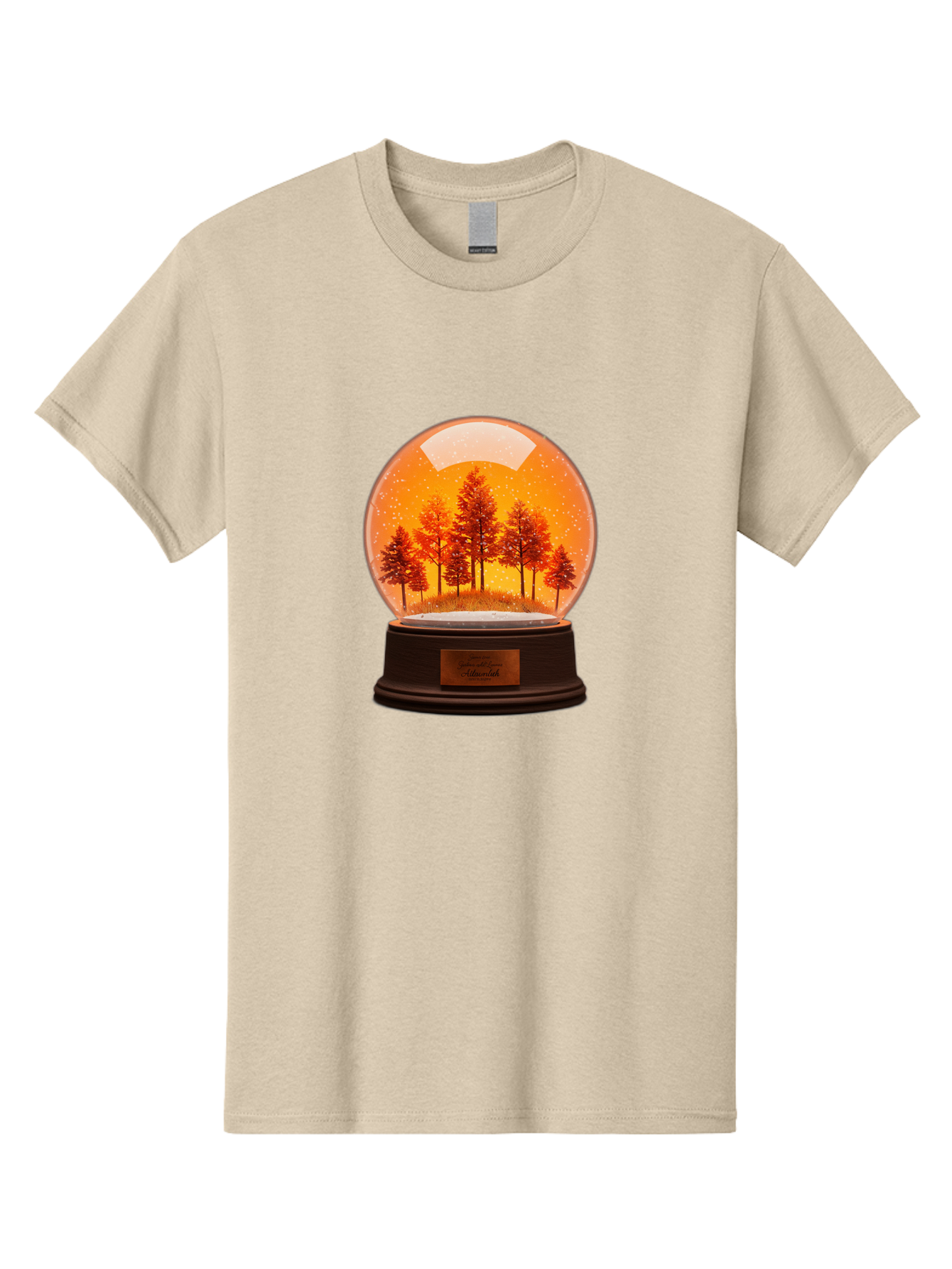 Forest-Snow-Globe Men'S Graphic Tee, 100% Cotton, Comfortable Casual Summer Wear, Machine Washable, Vintage Camera, Old Camera, Antique Camera, Black Camera, Classic Photography, Photography Equipment, Nostalgic Device, Film Camera, Camera Art Baf101