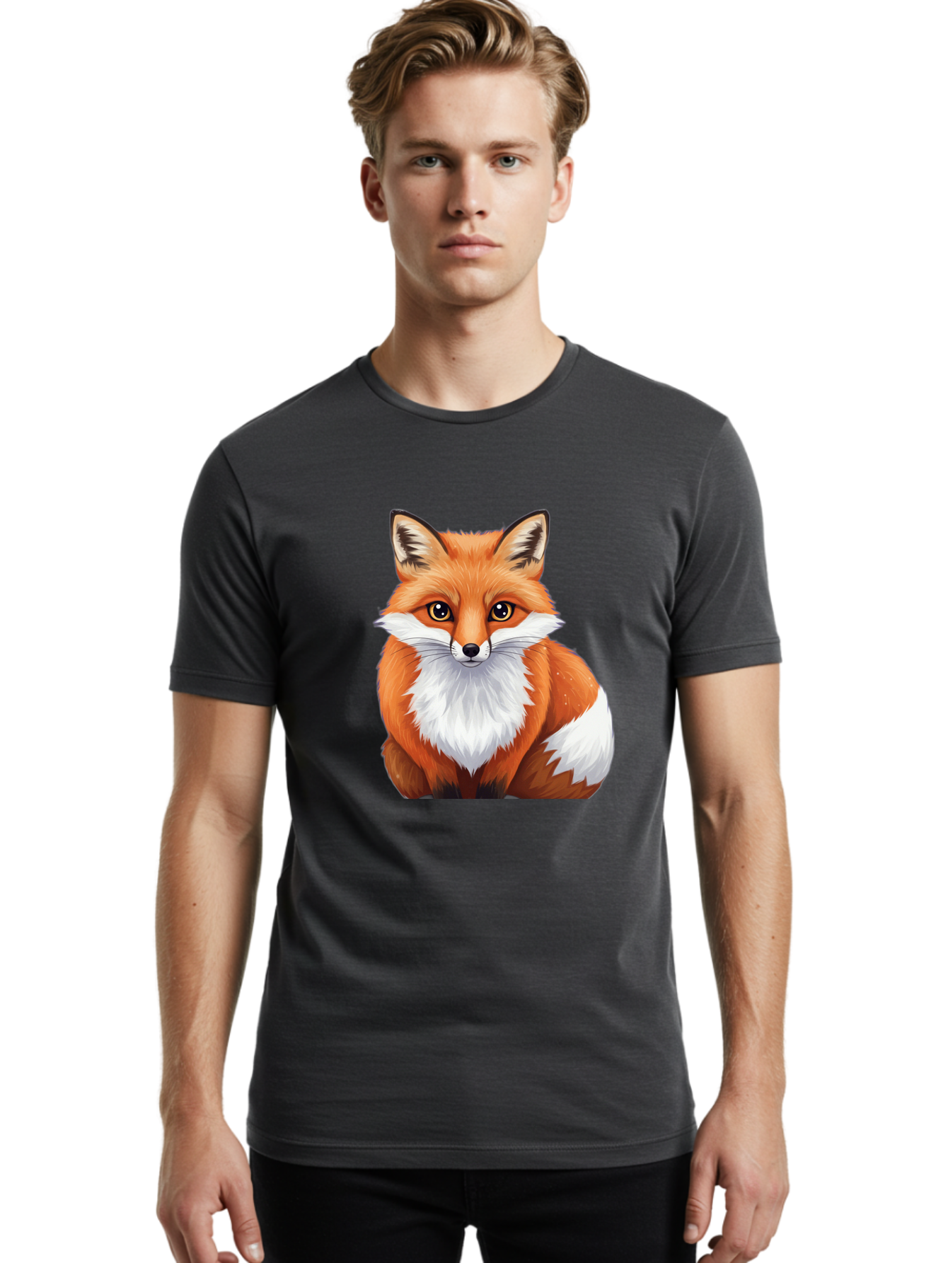 Fox-1 Men'S Graphic Tee, 100% Cotton, Comfortable Casual Summer Wear, Machine Washable, Vintage Camera, Old Camera, Antique Camera, Black Camera, Classic Photography, Photography Equipment, Nostalgic Device, Film Camera, Camera Art Baf102