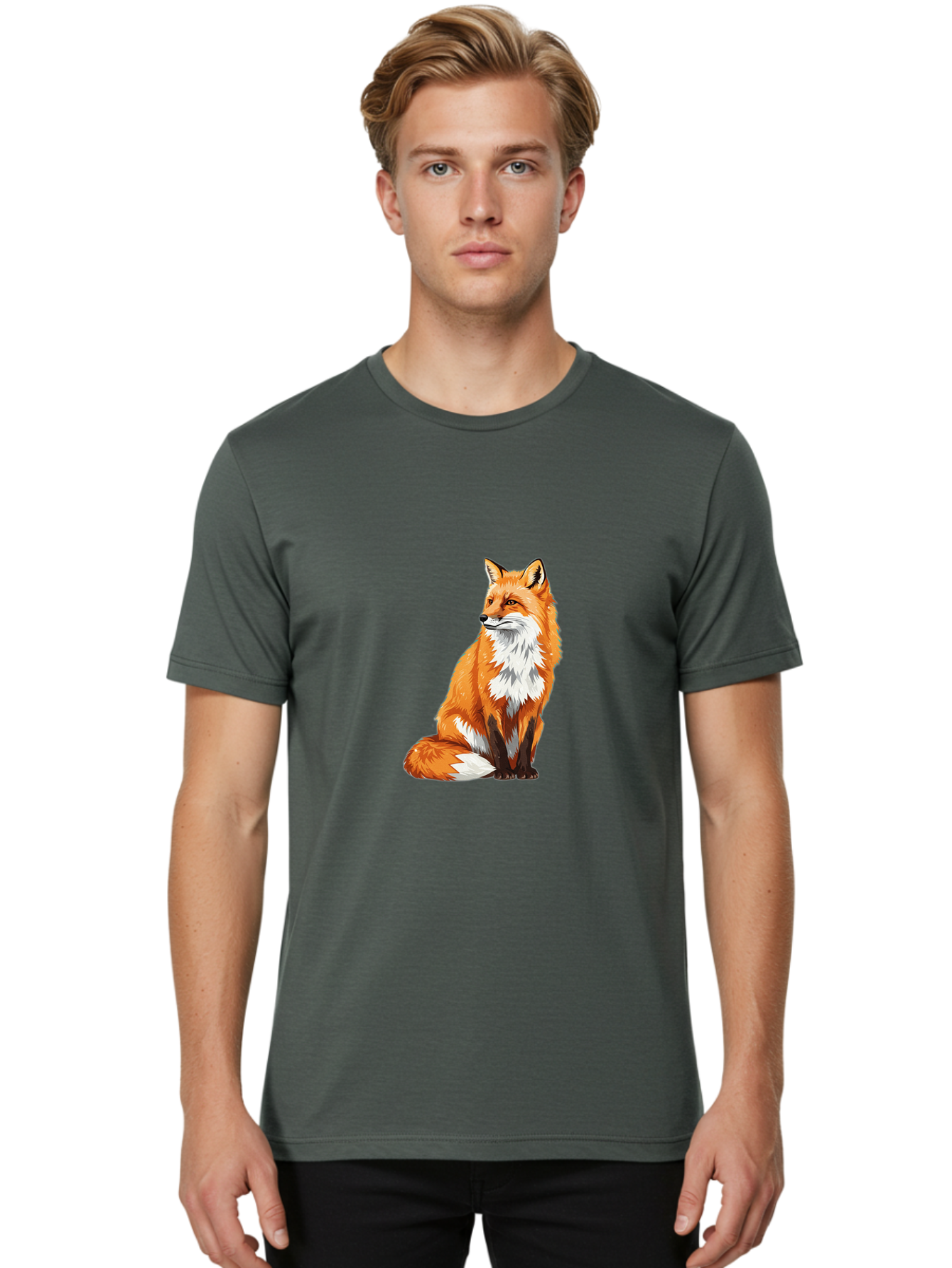 Fox-3 Men'S Graphic Tee, 100% Cotton, Comfortable Casual Summer Wear, Machine Washable, Vintage Camera, Old Camera, Antique Camera, Black Camera, Classic Photography, Photography Equipment, Nostalgic Device, Film Camera, Camera Art Baf104