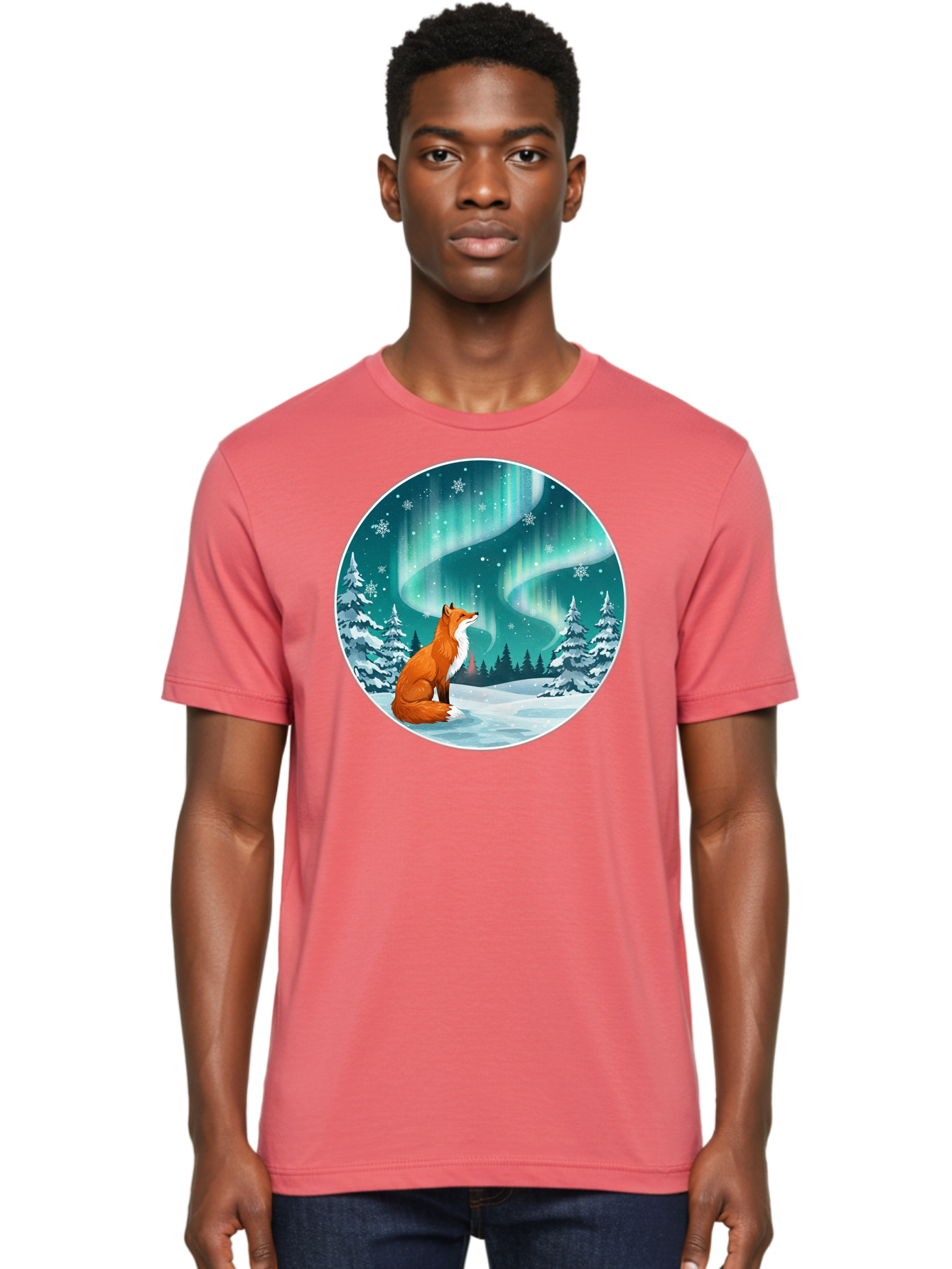 Fox-And-Northern-Lights Men'S Graphic Tee, 100% Cotton, Comfortable Casual Summer Wear, Machine Washable, Vintage Camera, Old Camera, Antique Camera, Black Camera, Classic Photography, Photography Equipment, Nostalgic Device, Film Camera, Baf105