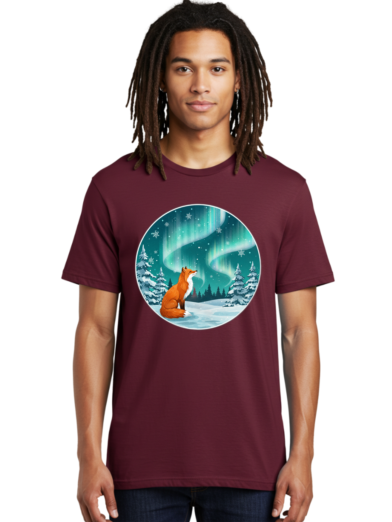 Fox-And-Northern-Lights Men'S Graphic Tee, 100% Cotton, Comfortable Casual Summer Wear, Machine Washable, Vintage Camera, Old Camera, Antique Camera, Black Camera, Classic Photography, Photography Equipment, Nostalgic Device, Film Camera, Baf105