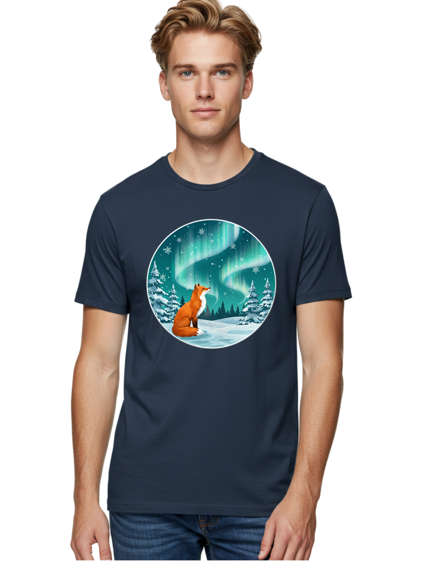 Fox-And-Northern-Lights Men'S Graphic Tee, 100% Cotton, Comfortable Casual Summer Wear, Machine Washable, Vintage Camera, Old Camera, Antique Camera, Black Camera, Classic Photography, Photography Equipment, Nostalgic Device, Film Camera, Baf105