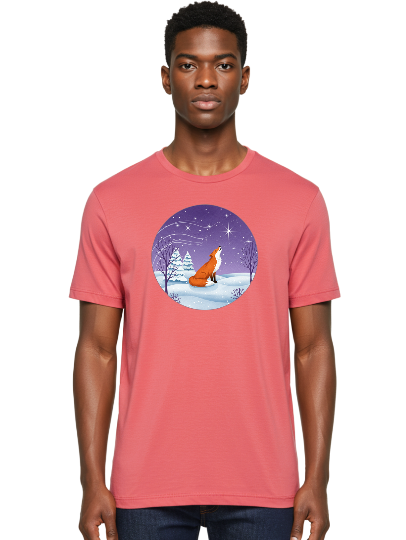 Fox-At-Night Men'S Graphic Tee, 100% Cotton, Comfortable Casual Summer Wear, Machine Washable, Vintage Camera, Old Camera, Antique Camera, Black Camera, Classic Photography, Photography Equipment, Nostalgic Device, Film Camera, Camera Art Baf107