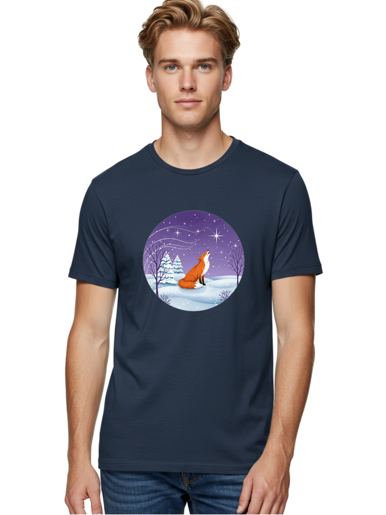 Fox-At-Night Men'S Graphic Tee, 100% Cotton, Comfortable Casual Summer Wear, Machine Washable, Vintage Camera, Old Camera, Antique Camera, Black Camera, Classic Photography, Photography Equipment, Nostalgic Device, Film Camera, Camera Art Baf107