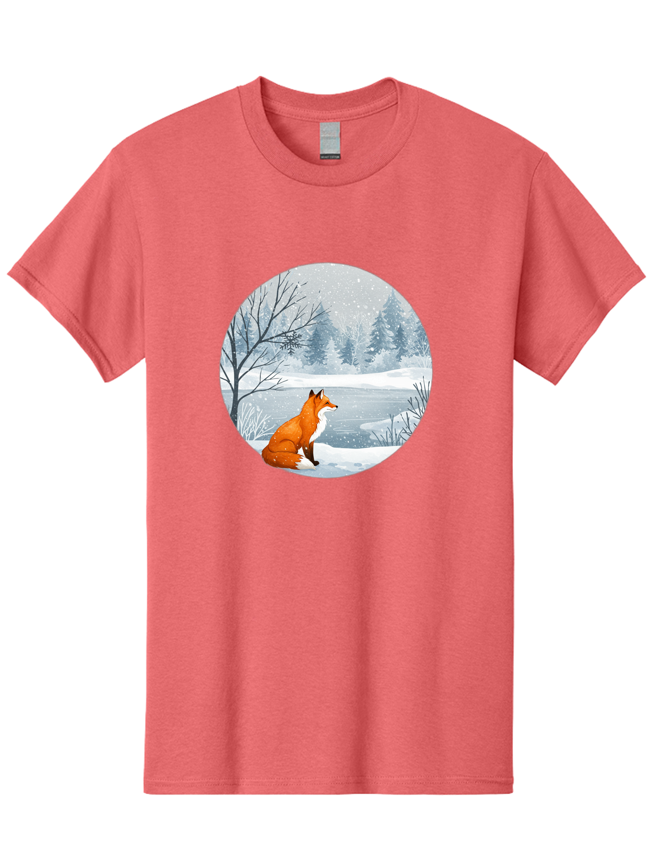 Fox-In-Winter-Landscape Men'S Graphic Tee, 100% Cotton, Comfortable Casual Summer Wear, Machine Washable, Vintage Camera, Old Camera, Antique Camera, Black Camera, Classic Photography, Photography Equipment, Nostalgic Device, Film Camera, Baf109