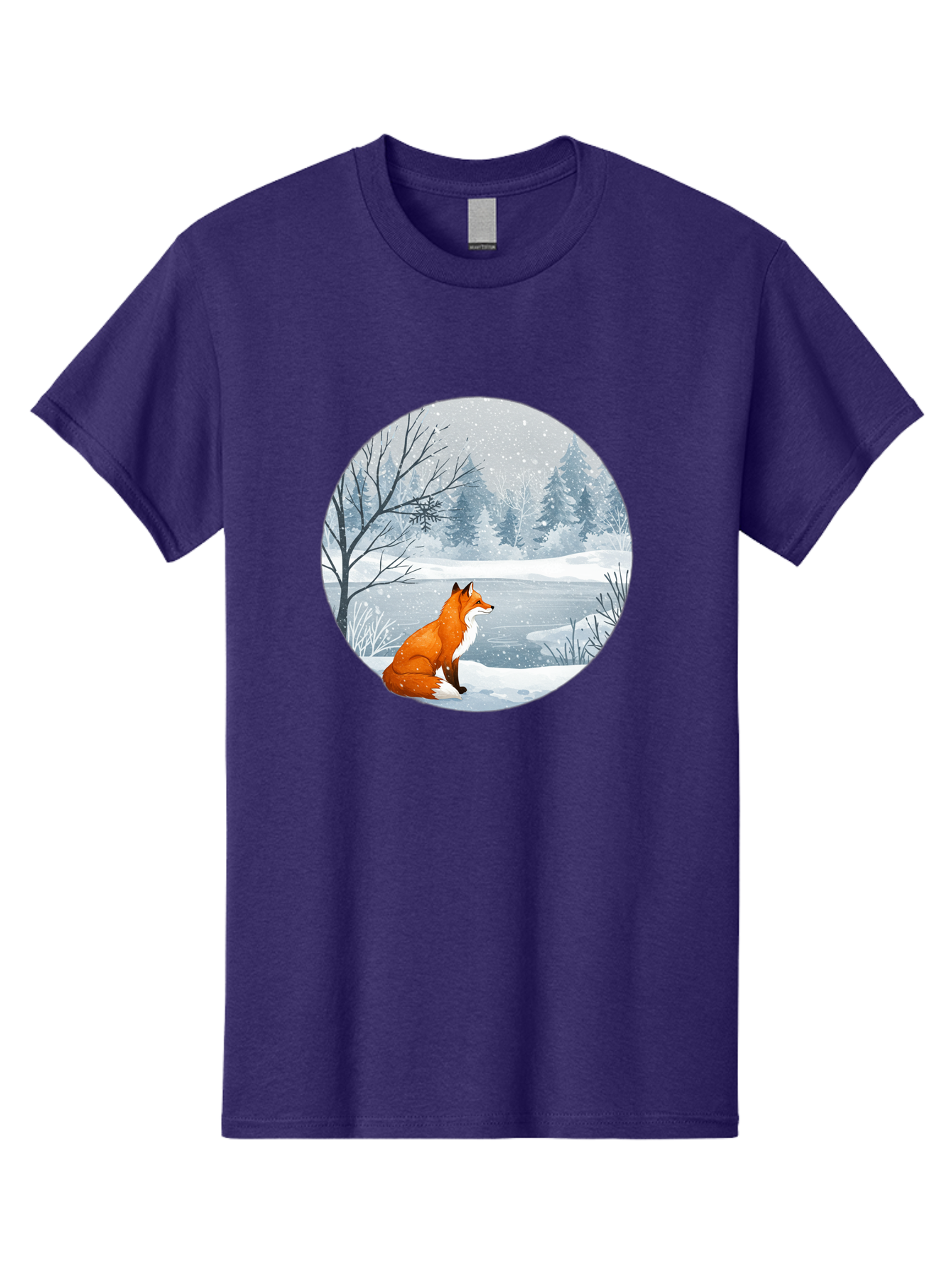 Fox-In-Winter-Landscape Men'S Graphic Tee, 100% Cotton, Comfortable Casual Summer Wear, Machine Washable, Vintage Camera, Old Camera, Antique Camera, Black Camera, Classic Photography, Photography Equipment, Nostalgic Device, Film Camera, Baf109