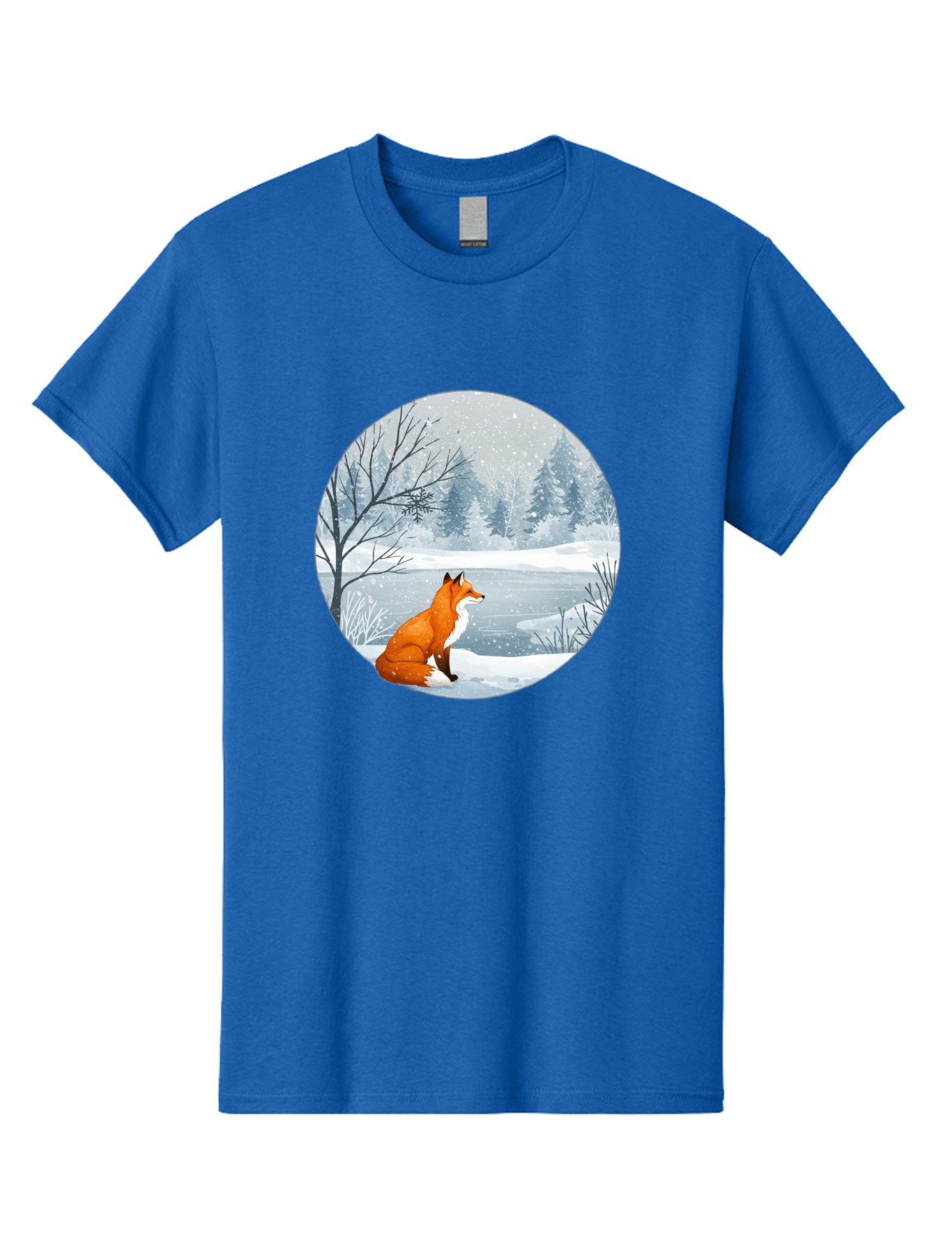 Fox-In-Winter-Landscape Men'S Graphic Tee, 100% Cotton, Comfortable Casual Summer Wear, Machine Washable, Vintage Camera, Old Camera, Antique Camera, Black Camera, Classic Photography, Photography Equipment, Nostalgic Device, Film Camera, Baf109