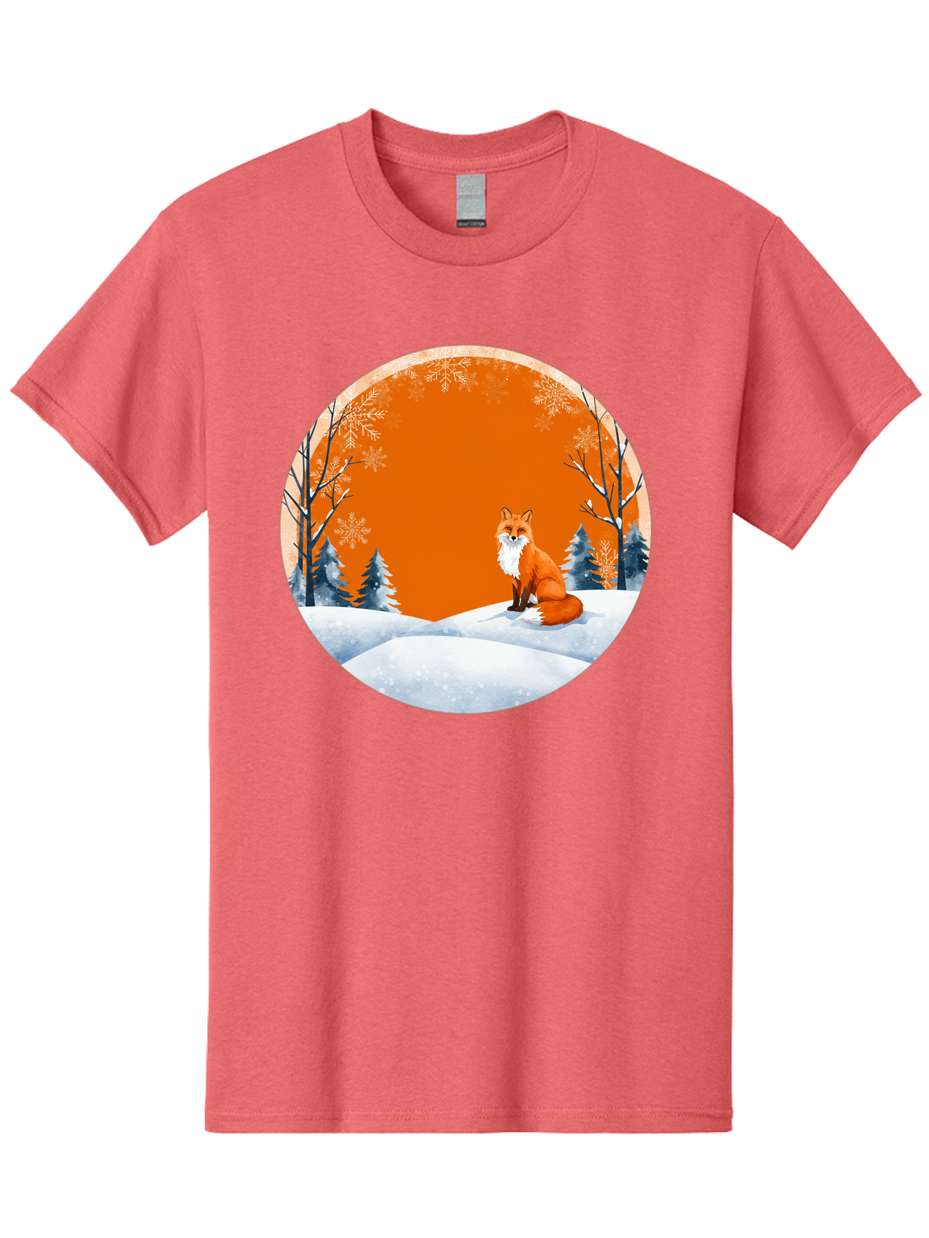 Fox-In-Winter-Scene Men'S Graphic Tee, 100% Cotton, Comfortable Casual Summer Wear, Machine Washable, Vintage Camera, Old Camera, Antique Camera, Black Camera, Classic Photography, Photography Equipment, Nostalgic Device, Film Camera, Baf111