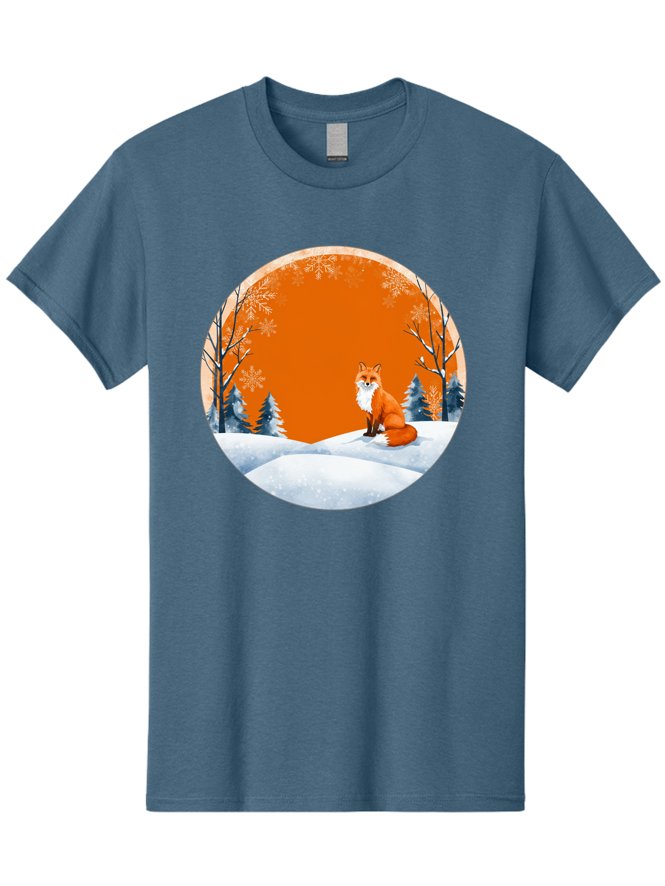 Fox-In-Winter-Scene Men'S Graphic Tee, 100% Cotton, Comfortable Casual Summer Wear, Machine Washable, Vintage Camera, Old Camera, Antique Camera, Black Camera, Classic Photography, Photography Equipment, Nostalgic Device, Film Camera, Baf111