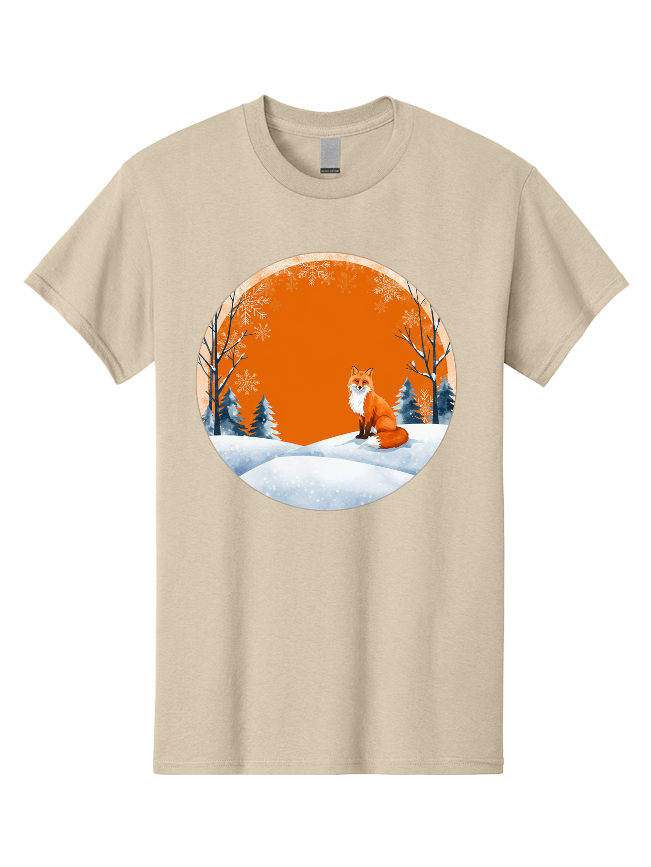 Fox-In-Winter-Scene Men'S Graphic Tee, 100% Cotton, Comfortable Casual Summer Wear, Machine Washable, Vintage Camera, Old Camera, Antique Camera, Black Camera, Classic Photography, Photography Equipment, Nostalgic Device, Film Camera, Baf111