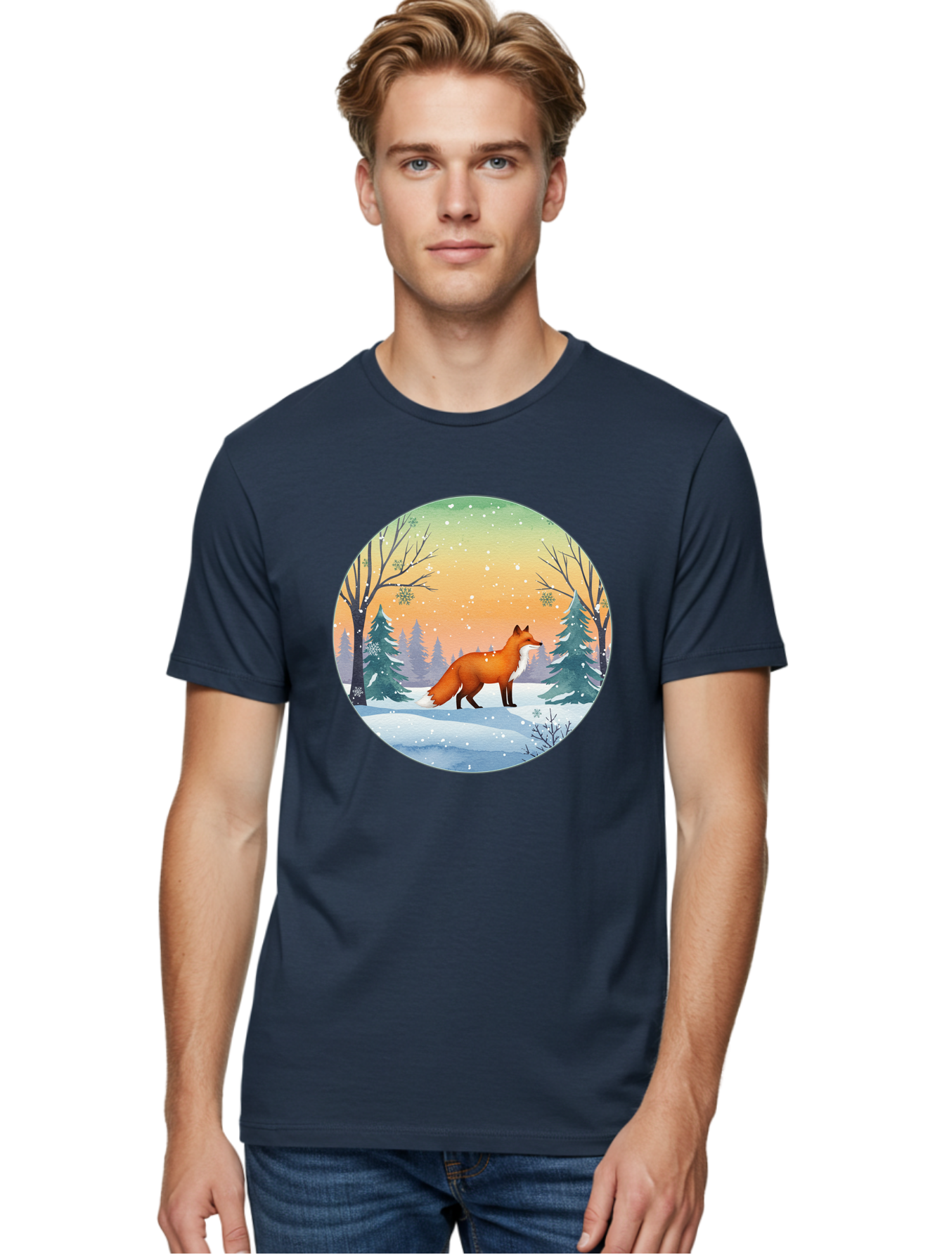 Fox-In-Winter Men'S Graphic Tee, 100% Cotton, Comfortable Casual Summer Wear, Machine Washable, Vintage Camera, Old Camera, Antique Camera, Black Camera, Classic Photography, Photography Equipment, Nostalgic Device, Film Camera, Camera Art Baf112