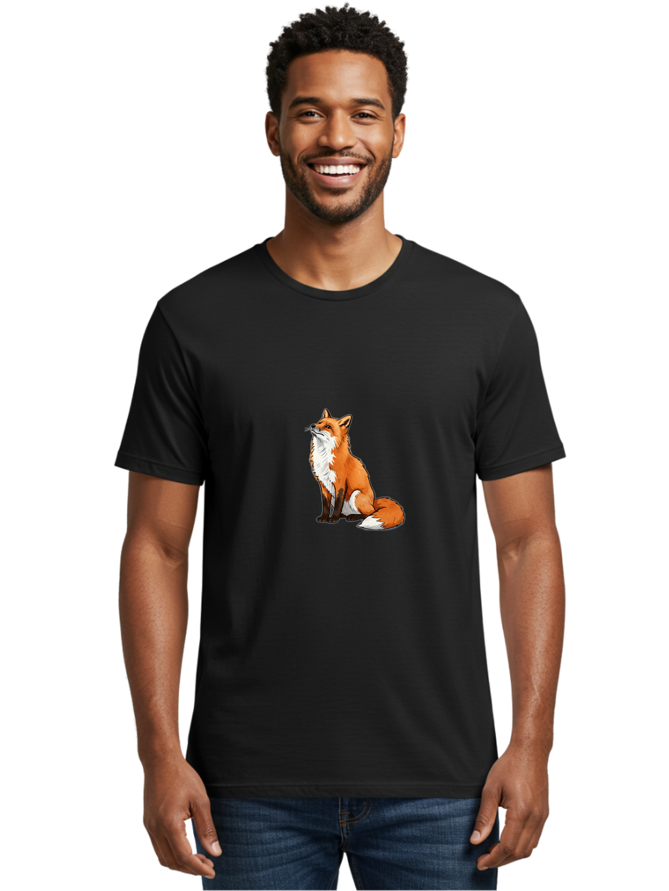 Fox Men'S Graphic Tee, 100% Cotton, Comfortable Casual Summer Wear, Machine Washable, Vintage Camera, Old Camera, Antique Camera, Black Camera, Classic Photography, Photography Equipment, Nostalgic Device, Film Camera, Camera Art Baf113
