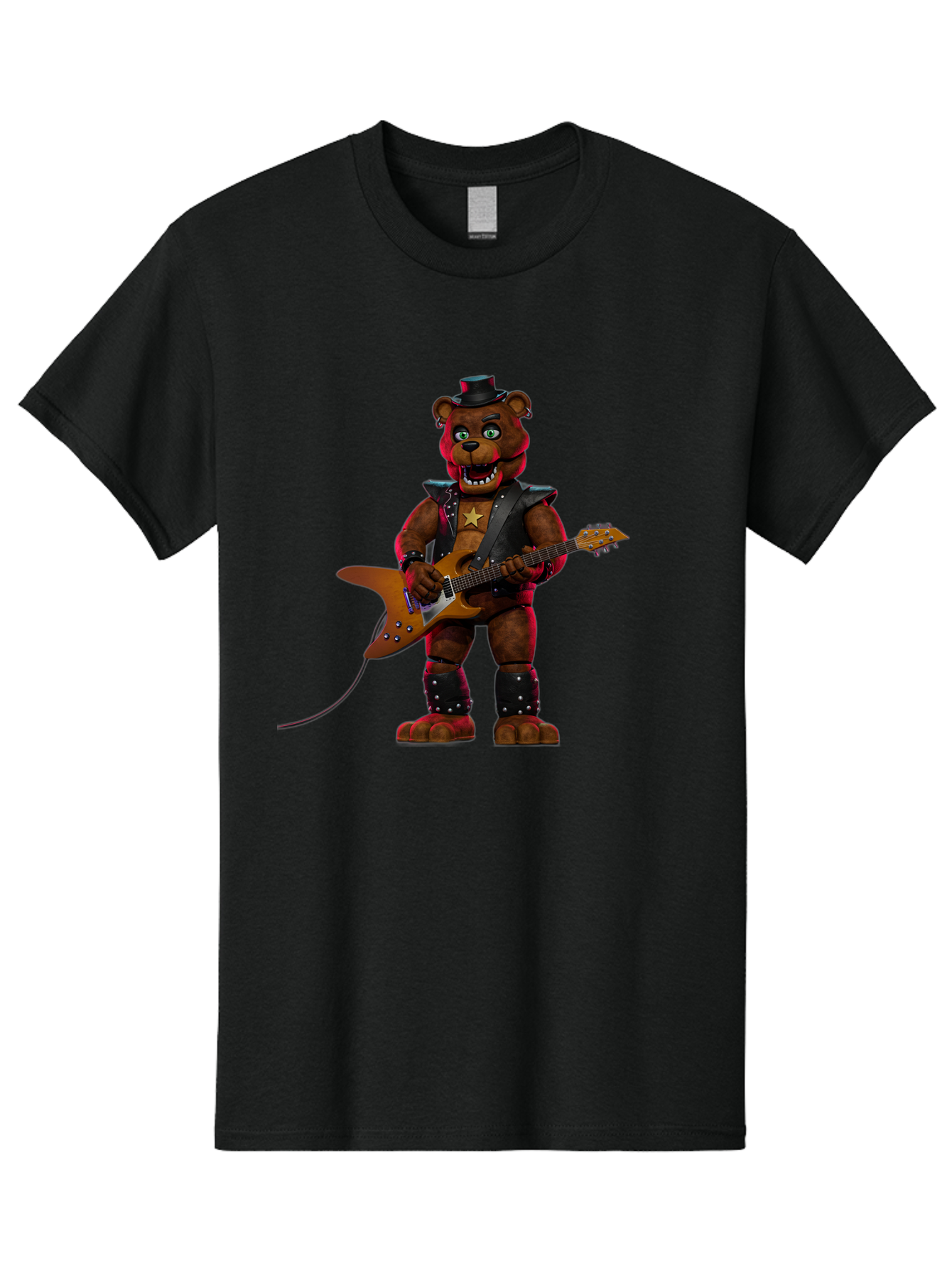 Freddy-Fazbear-1 Men'S Graphic Tee, 100% Cotton, Comfortable Casual Summer Wear, Machine Washable, Vintage Camera, Old Camera, Antique Camera, Black Camera, Classic Photography, Photography Equipment, Nostalgic Device, Film Camera, Camera Art Baf114