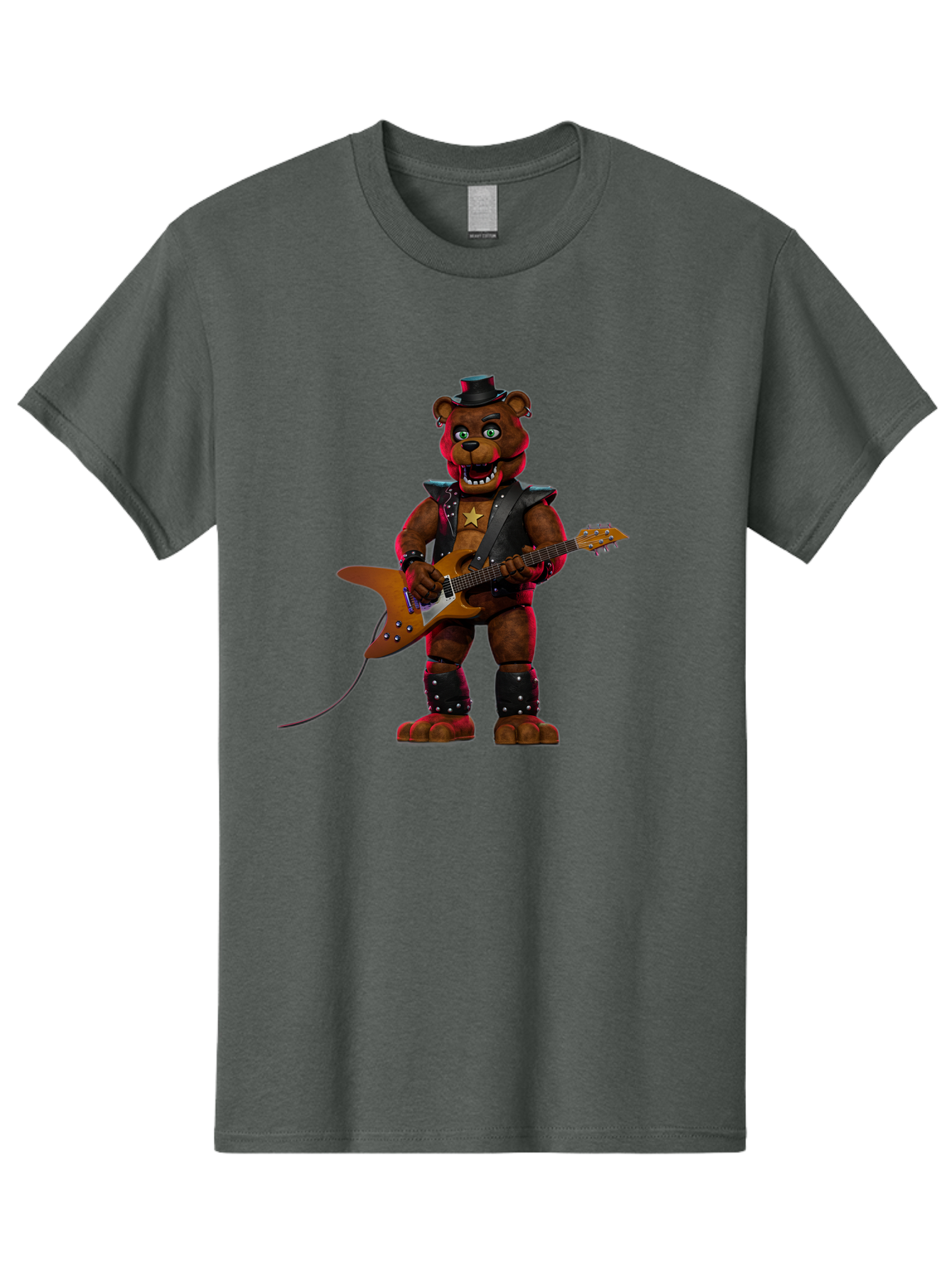 Freddy-Fazbear-1 Men'S Graphic Tee, 100% Cotton, Comfortable Casual Summer Wear, Machine Washable, Vintage Camera, Old Camera, Antique Camera, Black Camera, Classic Photography, Photography Equipment, Nostalgic Device, Film Camera, Camera Art Baf114