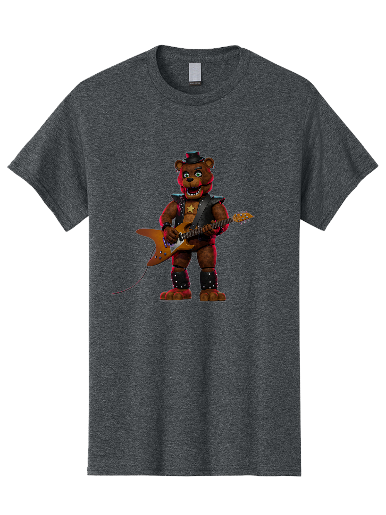 Freddy-Fazbear-1 Men'S Graphic Tee, 100% Cotton, Comfortable Casual Summer Wear, Machine Washable, Vintage Camera, Old Camera, Antique Camera, Black Camera, Classic Photography, Photography Equipment, Nostalgic Device, Film Camera, Camera Art Baf114