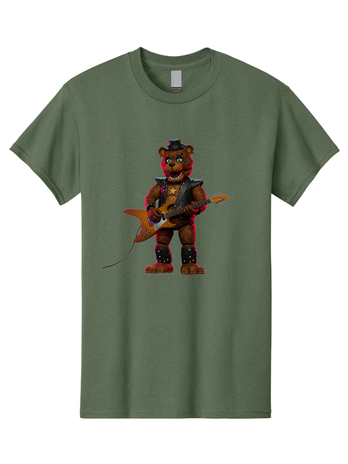 Freddy-Fazbear-1 Men'S Graphic Tee, 100% Cotton, Comfortable Casual Summer Wear, Machine Washable, Vintage Camera, Old Camera, Antique Camera, Black Camera, Classic Photography, Photography Equipment, Nostalgic Device, Film Camera, Camera Art Baf114