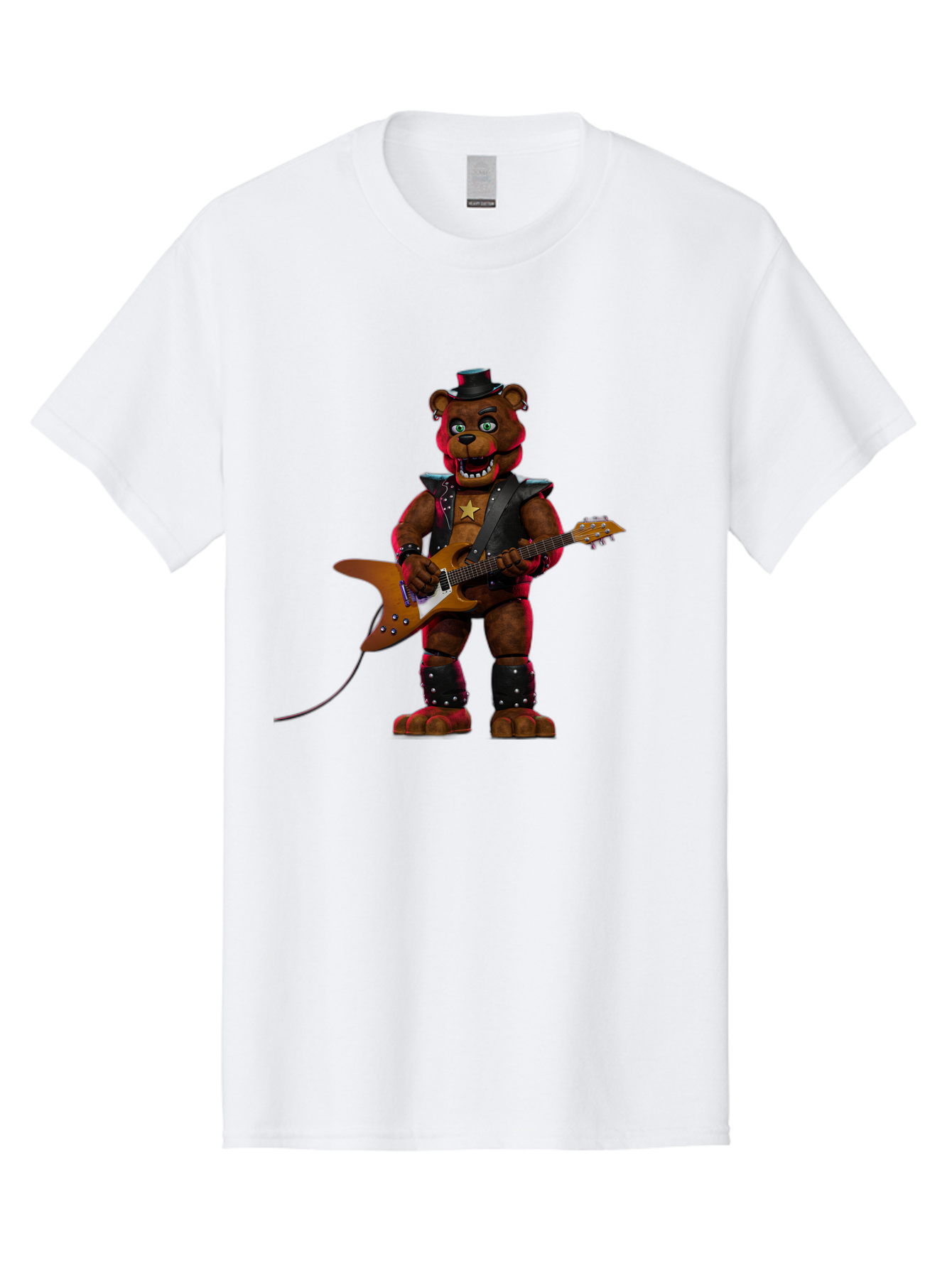 Freddy-Fazbear-1 Men'S Graphic Tee, 100% Cotton, Comfortable Casual Summer Wear, Machine Washable, Vintage Camera, Old Camera, Antique Camera, Black Camera, Classic Photography, Photography Equipment, Nostalgic Device, Film Camera, Camera Art Baf114