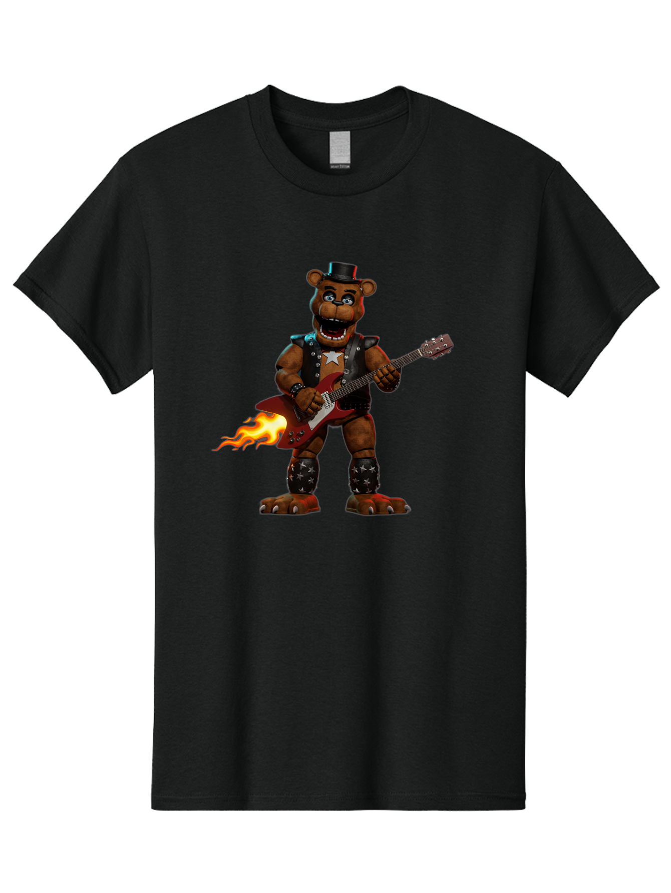 Freddy-Fazbear-3 Men'S Graphic Tee, 100% Cotton, Comfortable Casual Summer Wear, Machine Washable, Vintage Camera, Old Camera, Antique Camera, Black Camera, Classic Photography, Photography Equipment, Nostalgic Device, Film Camera, Camera Art Baf116