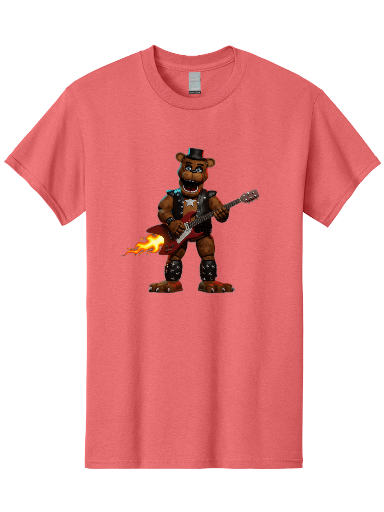 Freddy-Fazbear-3 Men'S Graphic Tee, 100% Cotton, Comfortable Casual Summer Wear, Machine Washable, Vintage Camera, Old Camera, Antique Camera, Black Camera, Classic Photography, Photography Equipment, Nostalgic Device, Film Camera, Camera Art Baf116