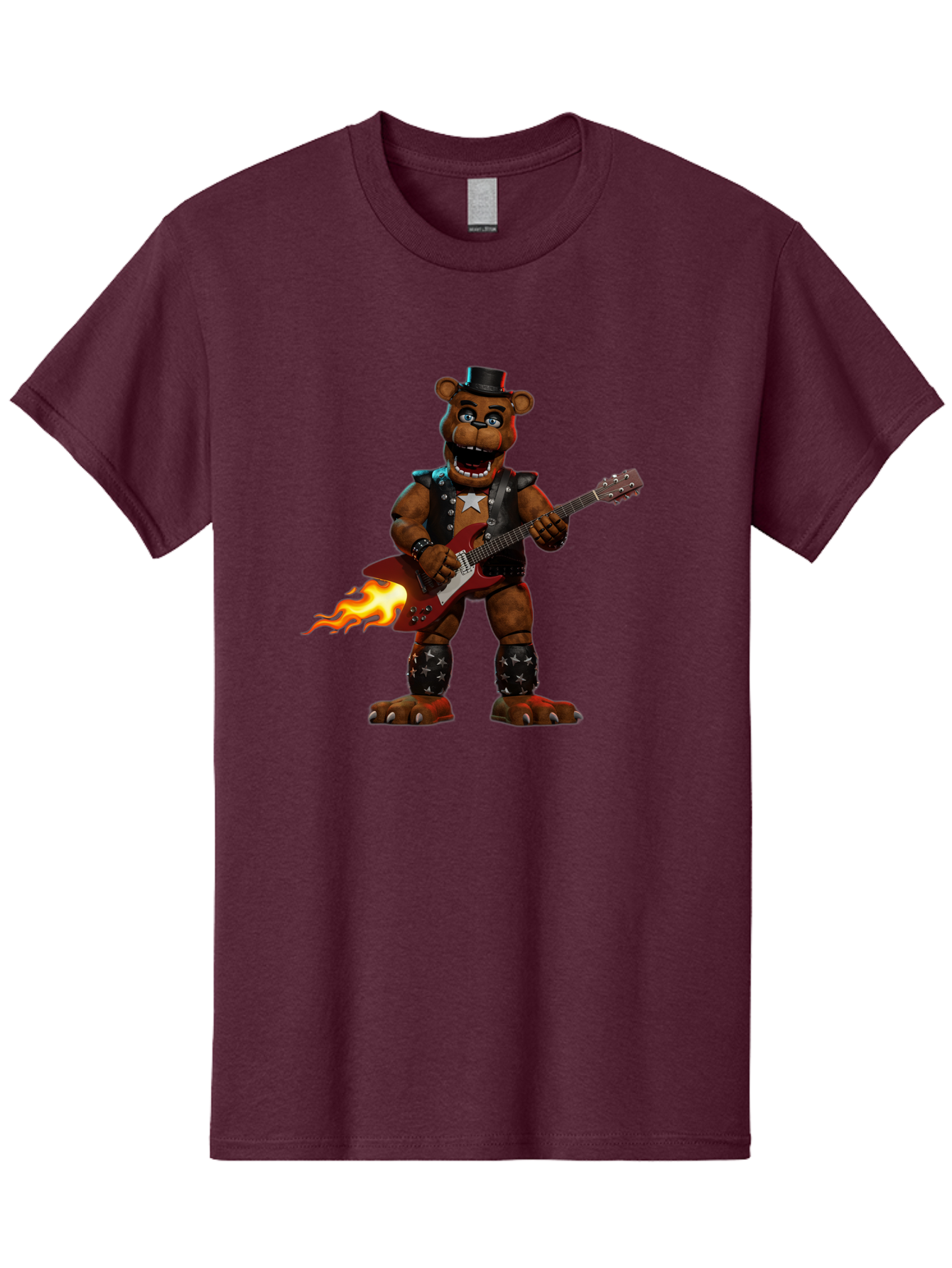 Freddy-Fazbear-3 Men'S Graphic Tee, 100% Cotton, Comfortable Casual Summer Wear, Machine Washable, Vintage Camera, Old Camera, Antique Camera, Black Camera, Classic Photography, Photography Equipment, Nostalgic Device, Film Camera, Camera Art Baf116