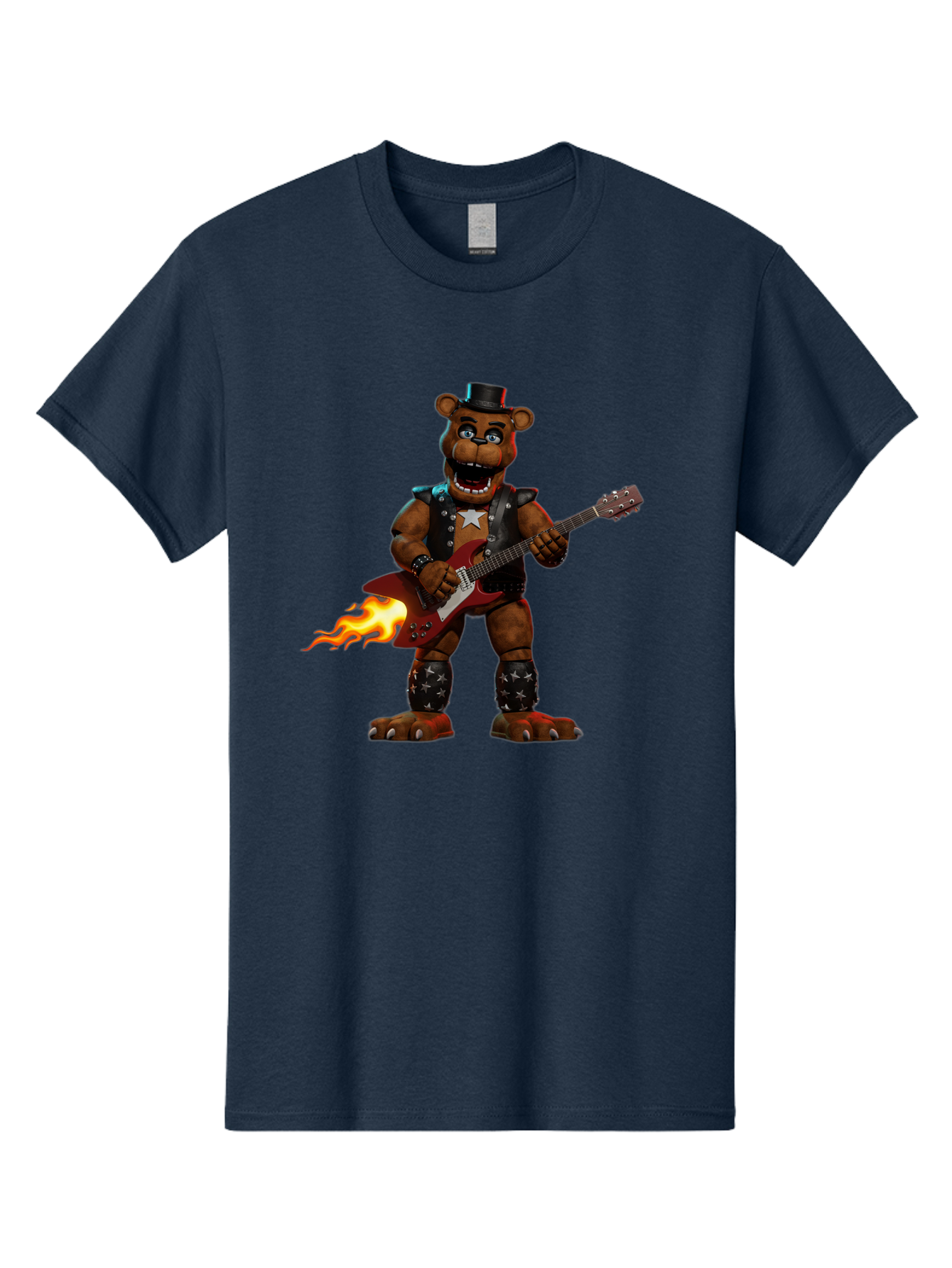 Freddy-Fazbear-3 Men'S Graphic Tee, 100% Cotton, Comfortable Casual Summer Wear, Machine Washable, Vintage Camera, Old Camera, Antique Camera, Black Camera, Classic Photography, Photography Equipment, Nostalgic Device, Film Camera, Camera Art Baf116