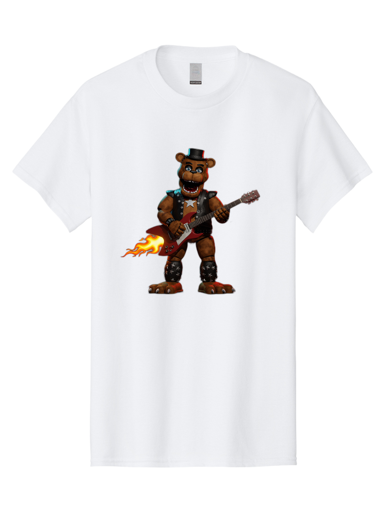 Freddy-Fazbear-3 Men'S Graphic Tee, 100% Cotton, Comfortable Casual Summer Wear, Machine Washable, Vintage Camera, Old Camera, Antique Camera, Black Camera, Classic Photography, Photography Equipment, Nostalgic Device, Film Camera, Camera Art Baf116
