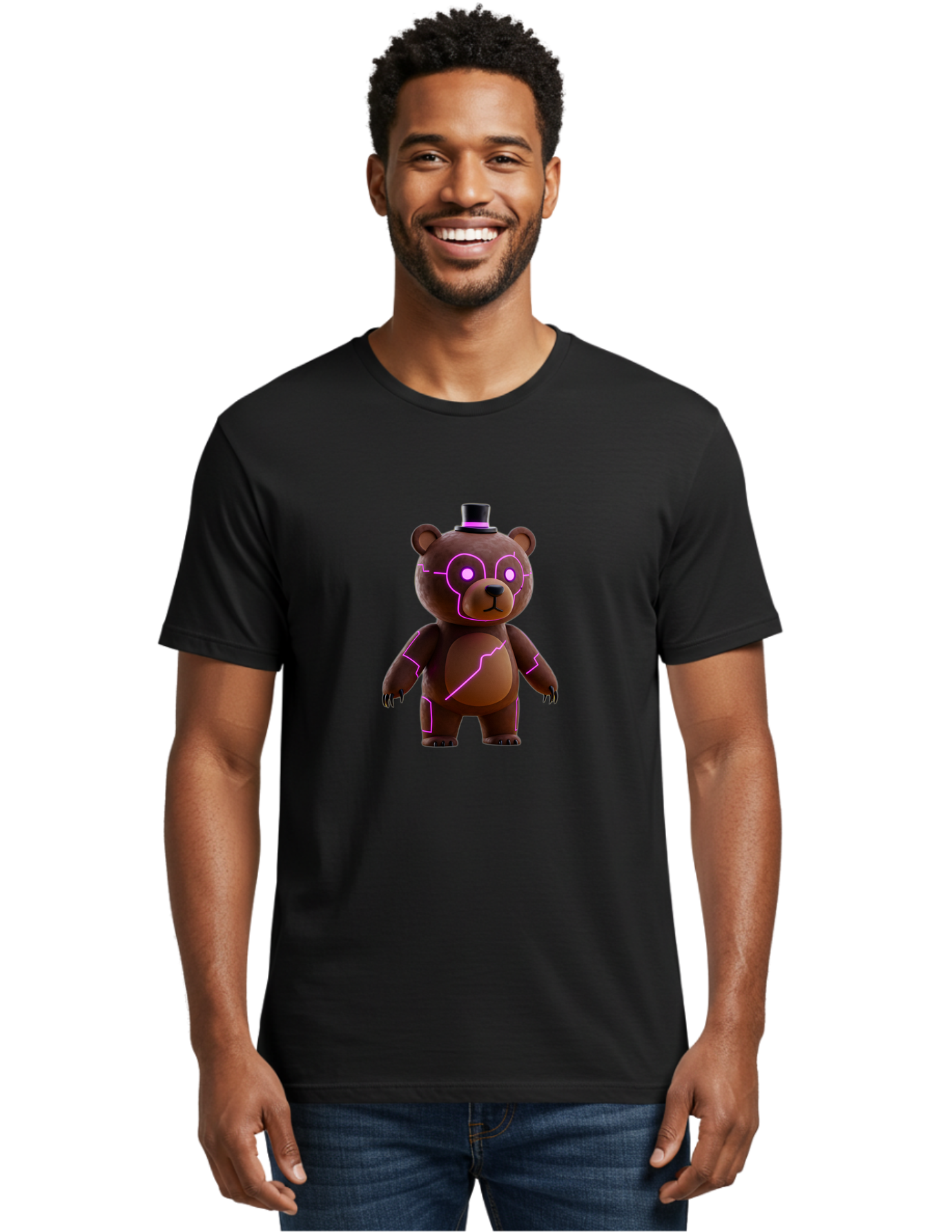 Freddy-Fazbear Men'S Graphic Tee, 100% Cotton, Comfortable Casual Summer Wear, Machine Washable, Vintage Camera, Old Camera, Antique Camera, Black Camera, Classic Photography, Photography Equipment, Nostalgic Device, Film Camera, Camera Art Baf118