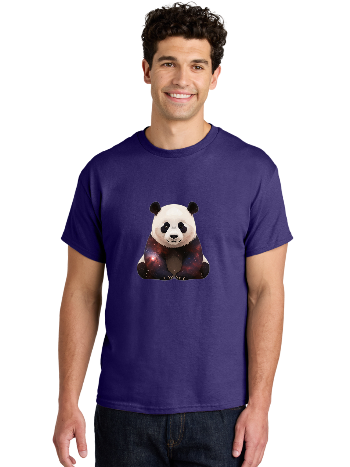 Galaxy-Panda-1 Men'S Graphic Tee, 100% Cotton, Comfortable Casual Summer Wear, Machine Washable, Vintage Camera, Old Camera, Antique Camera, Black Camera, Classic Photography, Photography Equipment, Nostalgic Device, Film Camera, Camera Art Baf119