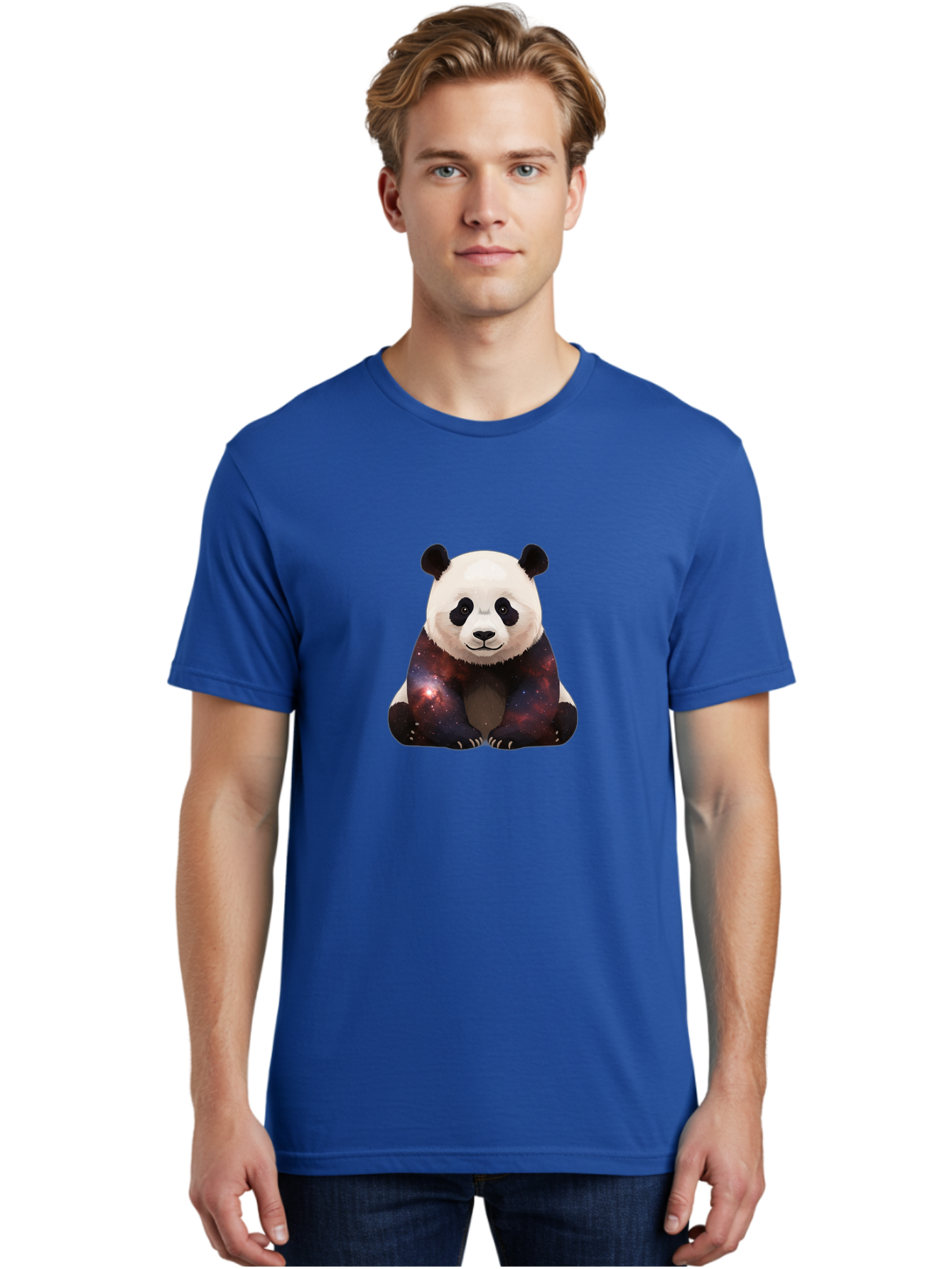 Galaxy-Panda-1 Men'S Graphic Tee, 100% Cotton, Comfortable Casual Summer Wear, Machine Washable, Vintage Camera, Old Camera, Antique Camera, Black Camera, Classic Photography, Photography Equipment, Nostalgic Device, Film Camera, Camera Art Baf119