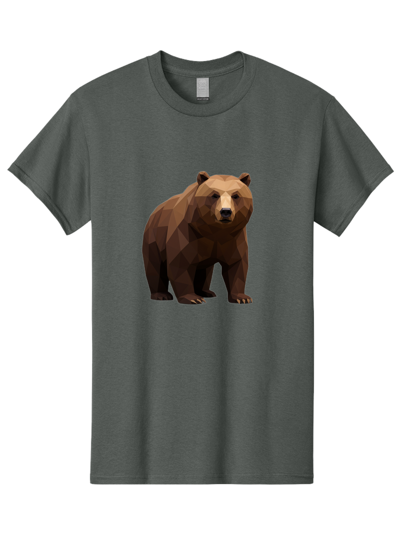 Geometric-Bear-2 Men'S Graphic Tee, 100% Cotton, Comfortable Casual Summer Wear, Machine Washable, Vintage Camera, Old Camera, Antique Camera, Black Camera, Classic Photography, Photography Equipment, Nostalgic Device, Film Camera, Camera Art Baf124