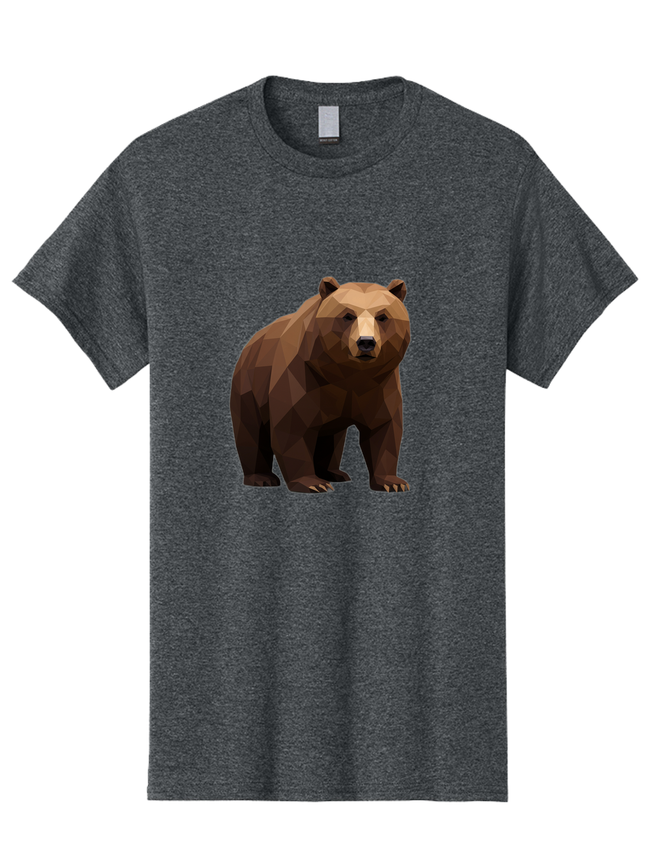 Geometric-Bear-2 Men'S Graphic Tee, 100% Cotton, Comfortable Casual Summer Wear, Machine Washable, Vintage Camera, Old Camera, Antique Camera, Black Camera, Classic Photography, Photography Equipment, Nostalgic Device, Film Camera, Camera Art Baf124