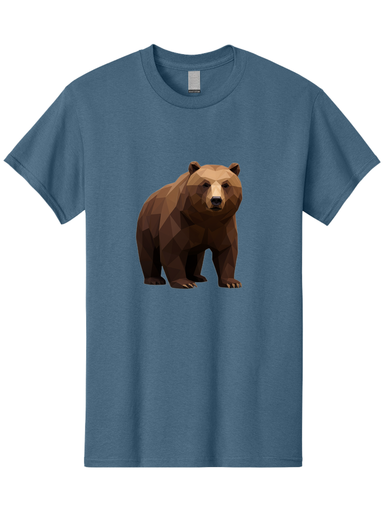 Geometric-Bear-2 Men'S Graphic Tee, 100% Cotton, Comfortable Casual Summer Wear, Machine Washable, Vintage Camera, Old Camera, Antique Camera, Black Camera, Classic Photography, Photography Equipment, Nostalgic Device, Film Camera, Camera Art Baf124