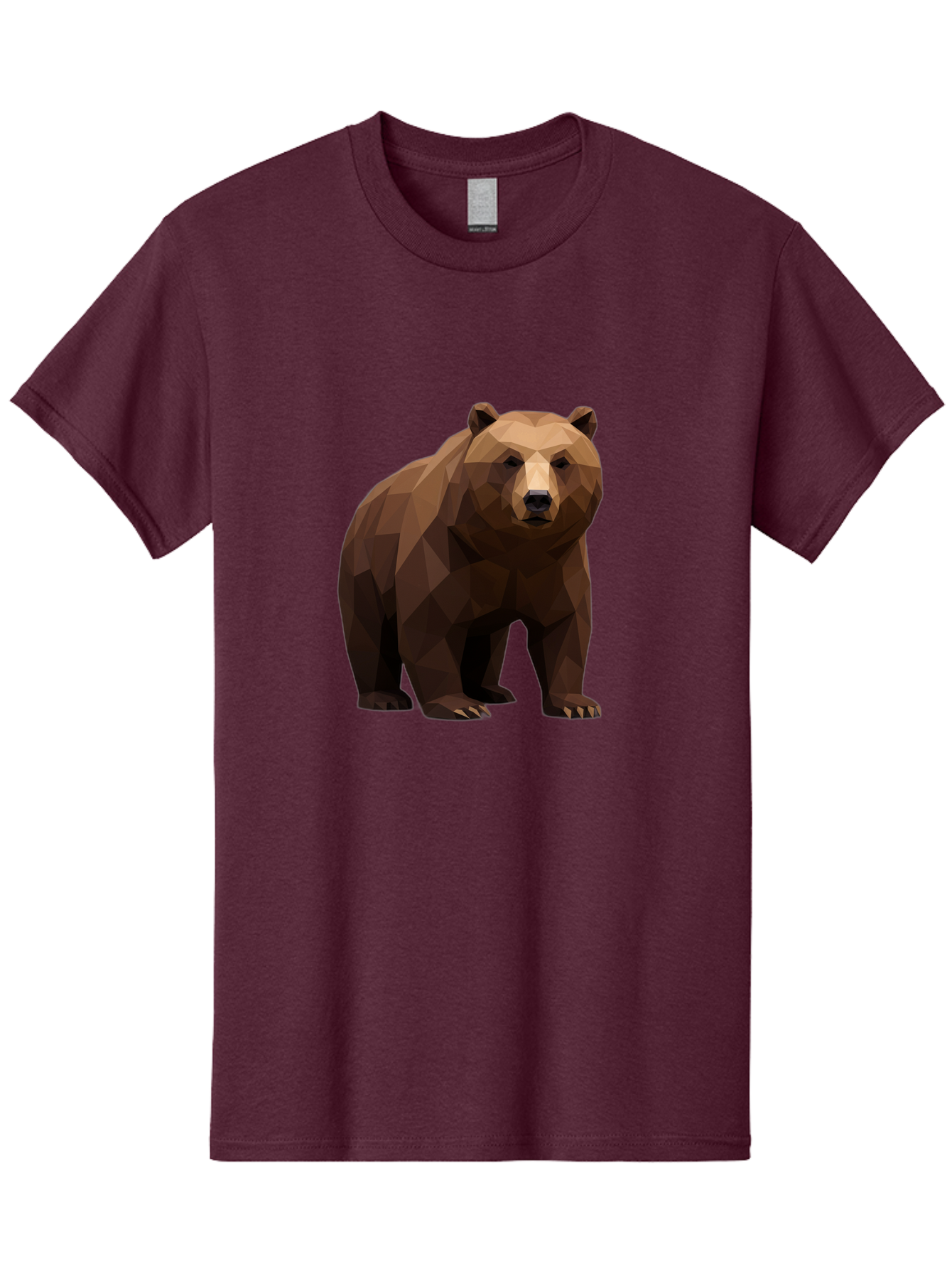 Geometric-Bear-2 Men'S Graphic Tee, 100% Cotton, Comfortable Casual Summer Wear, Machine Washable, Vintage Camera, Old Camera, Antique Camera, Black Camera, Classic Photography, Photography Equipment, Nostalgic Device, Film Camera, Camera Art Baf124