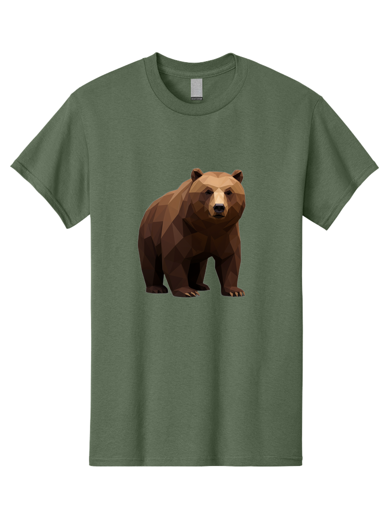 Geometric-Bear-2 Men'S Graphic Tee, 100% Cotton, Comfortable Casual Summer Wear, Machine Washable, Vintage Camera, Old Camera, Antique Camera, Black Camera, Classic Photography, Photography Equipment, Nostalgic Device, Film Camera, Camera Art Baf124