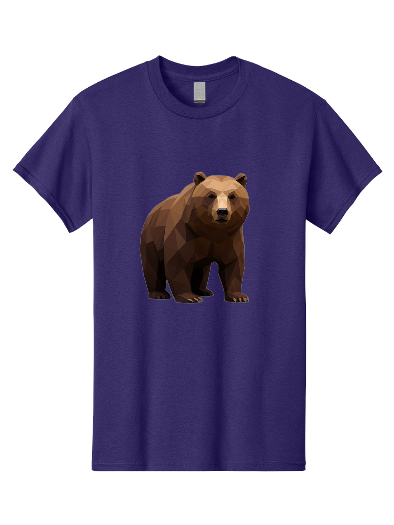 Geometric-Bear-2 Men'S Graphic Tee, 100% Cotton, Comfortable Casual Summer Wear, Machine Washable, Vintage Camera, Old Camera, Antique Camera, Black Camera, Classic Photography, Photography Equipment, Nostalgic Device, Film Camera, Camera Art Baf124